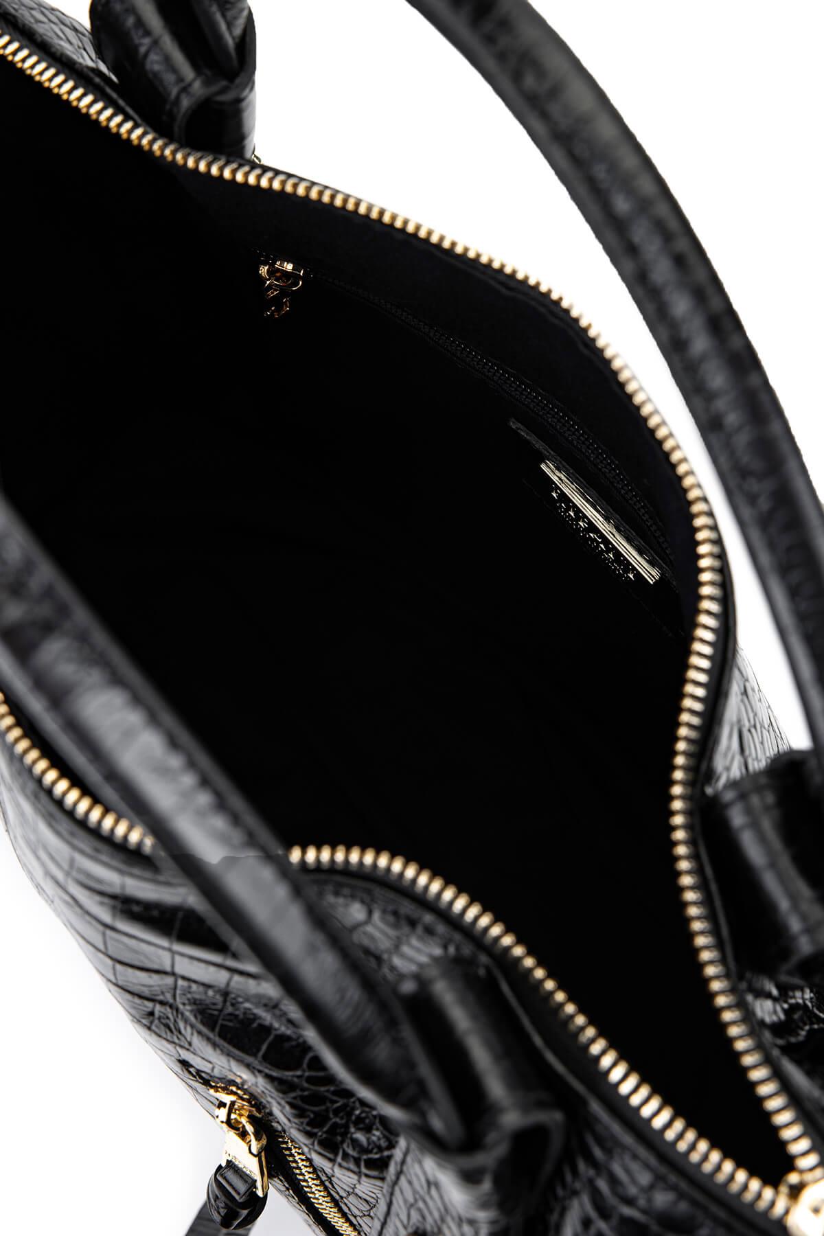 Ripani Kadın Hakiki Deri Siyah Omuz Çanta