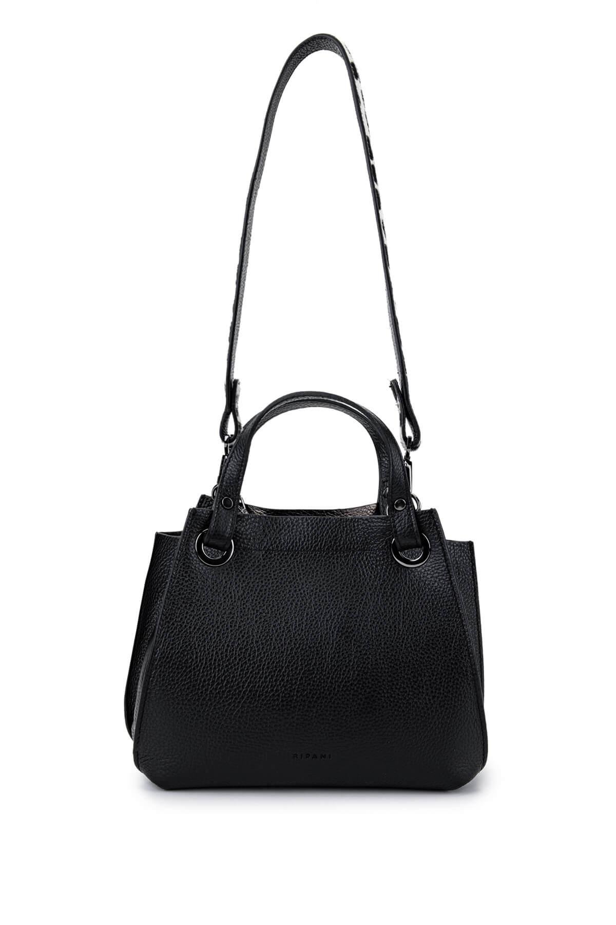 Ripani Kadın Hakiki Deri Siyah Omuz Çanta