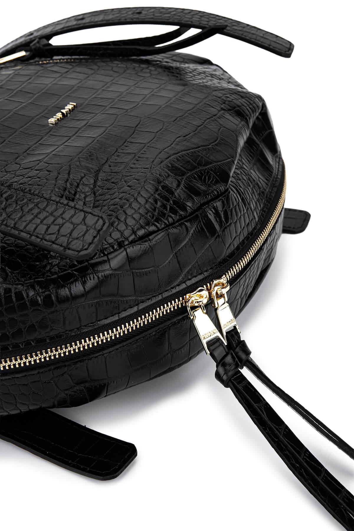 Ripani Kadın Hakiki Deri Siyah Omuz Çanta