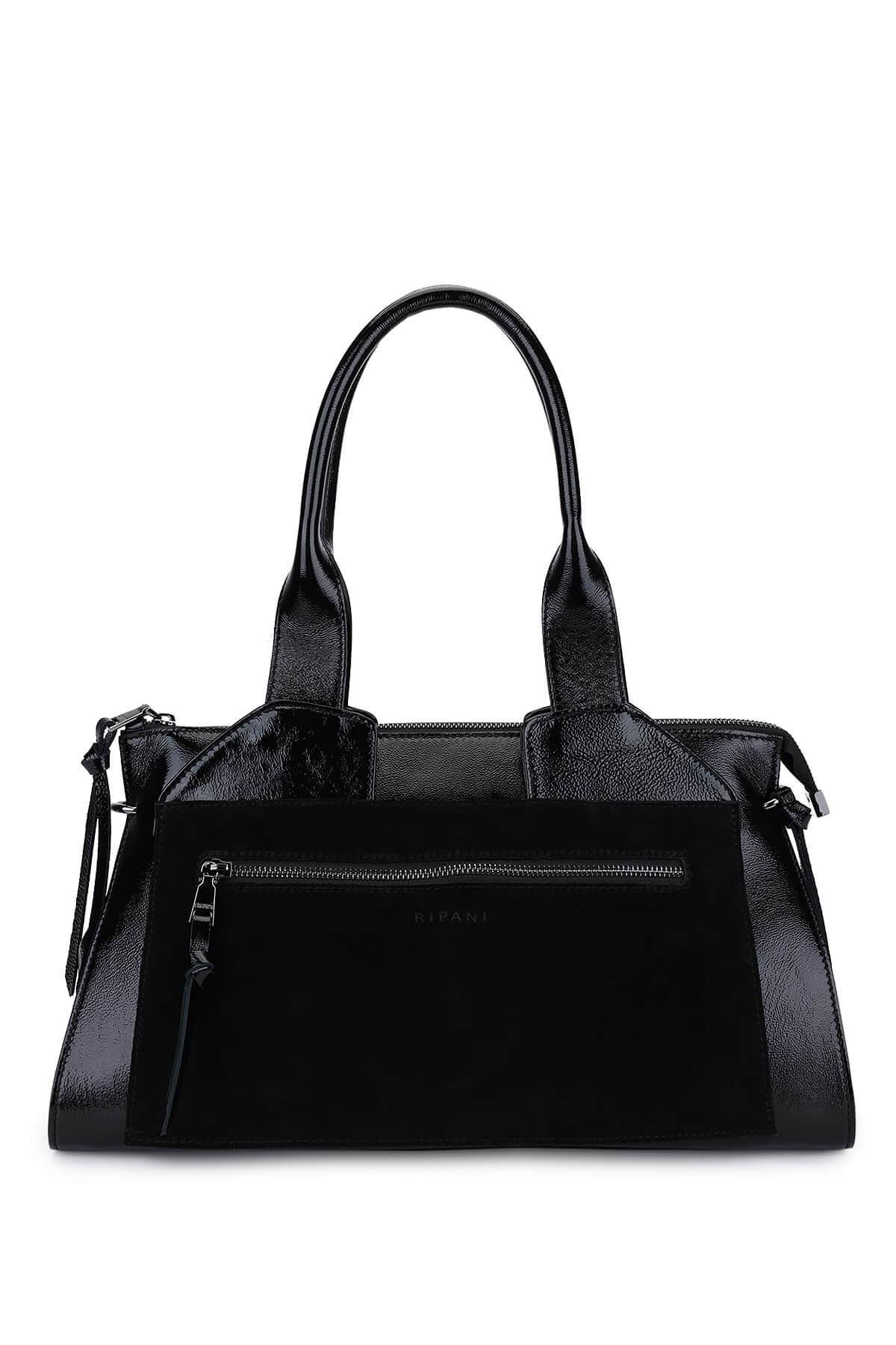 Ripani Kadın Hakiki Deri Siyah Omuz Çanta