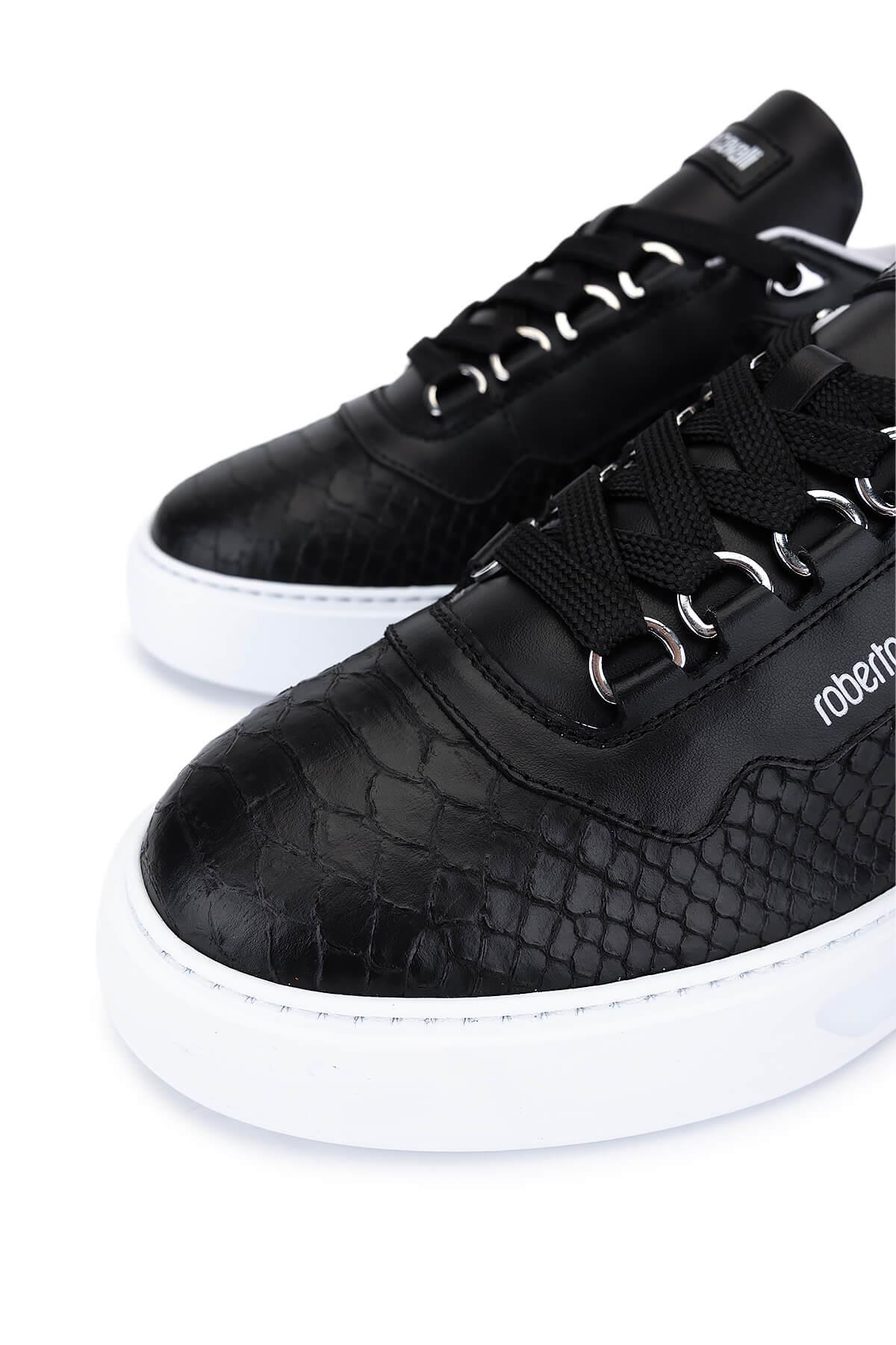 Roberto Cavalli Erkek Hakiki Deri Sneakers & Spor Ayakkabı