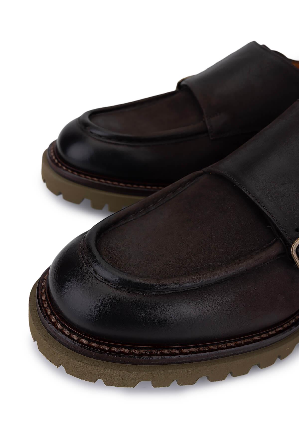 Rossi Erkek Hakiki Deri Kahverengi Casual Ayakkabı