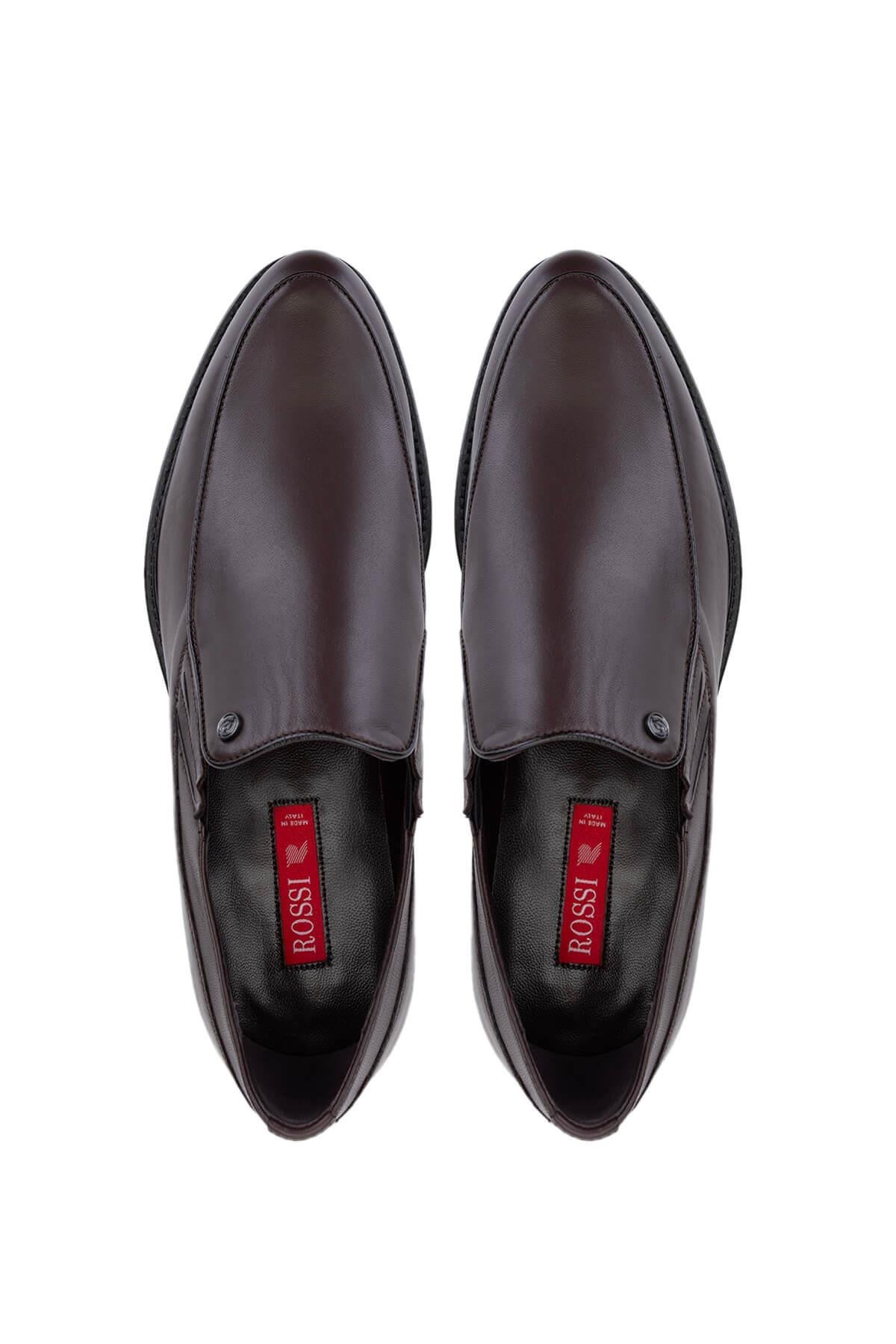 Rossi Erkek Hakiki Deri Kahverengi Klasik Ayakkabı