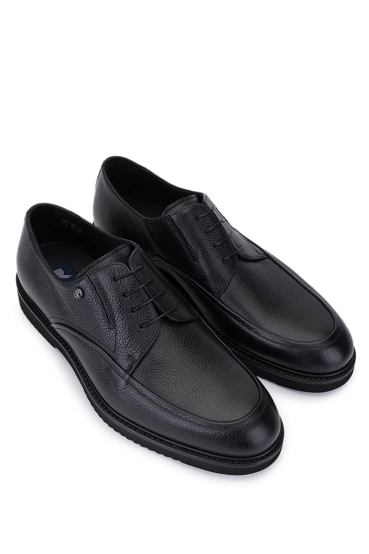Rossi Erkek Hakiki Deri Siyah Casual Ayakkabı