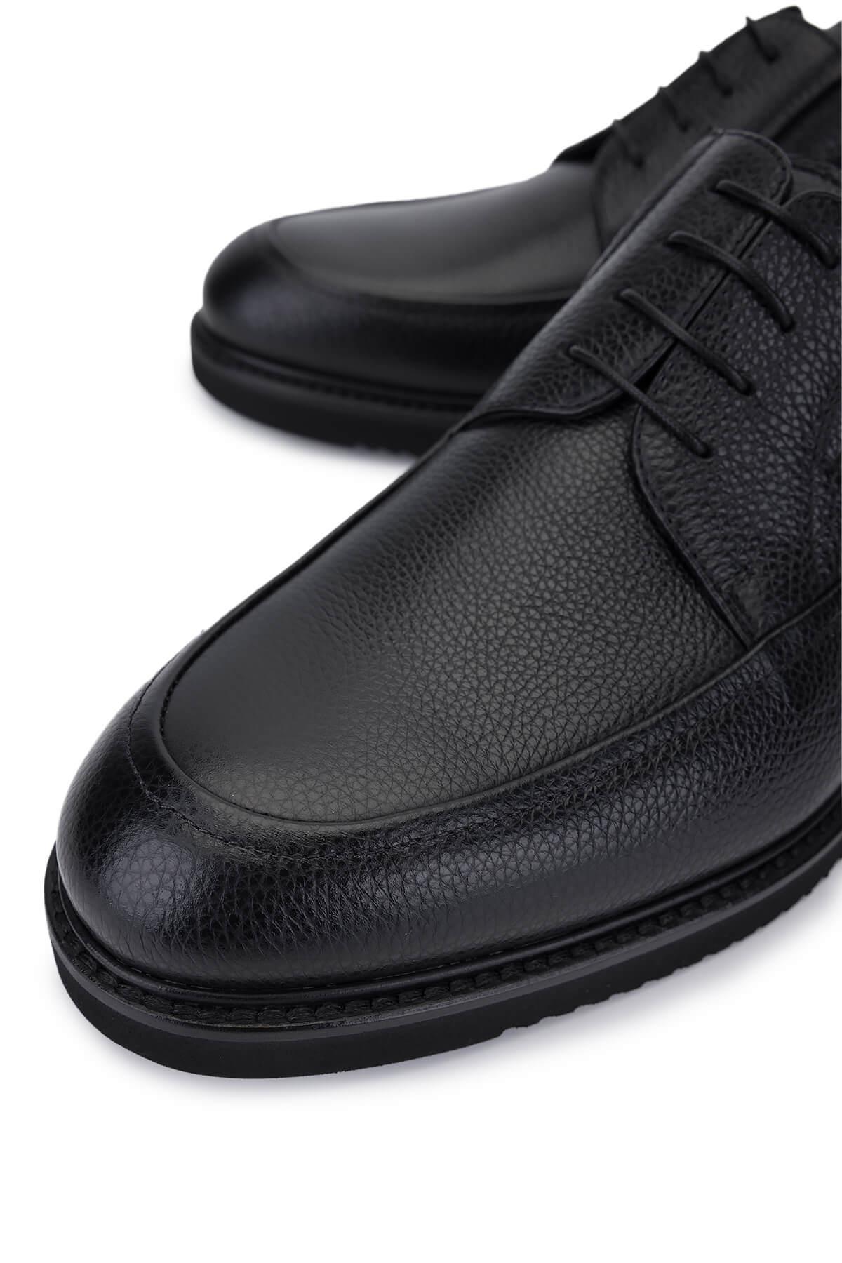 Rossi Erkek Hakiki Deri Siyah Casual Ayakkabı