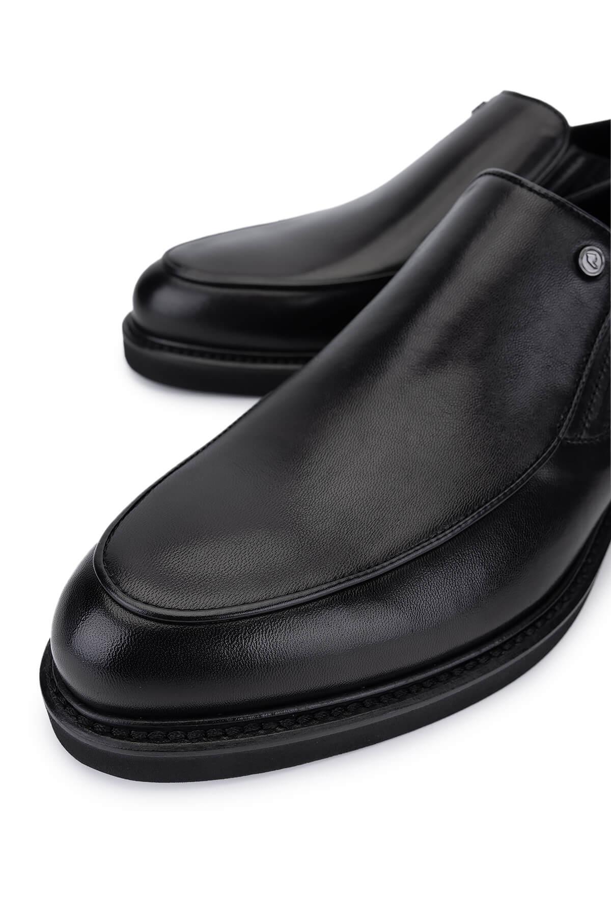 Rossi Erkek Hakiki Deri Siyah Klasik Ayakkabı