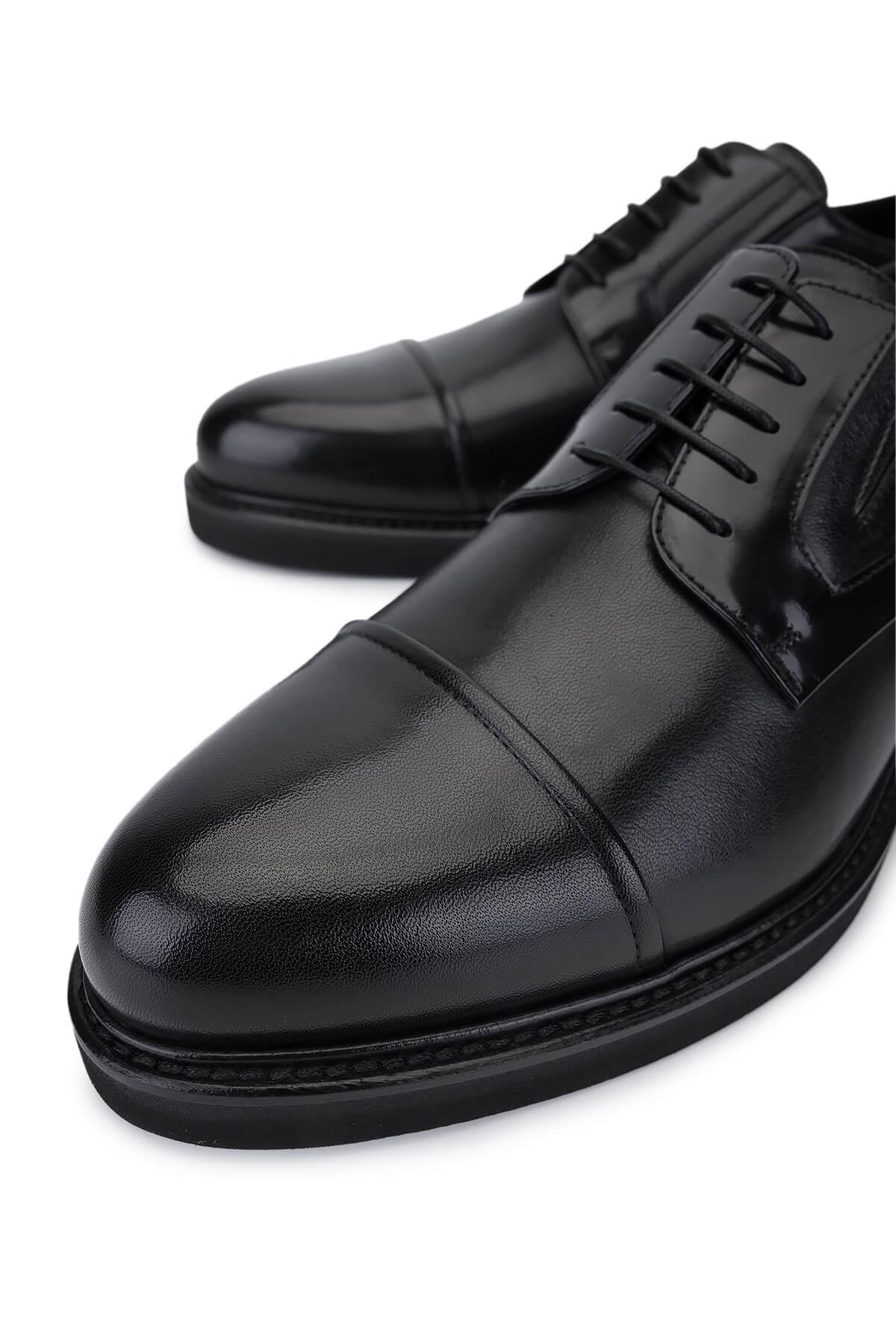 Rossi Erkek Hakiki Deri Siyah Klasik Ayakkabı