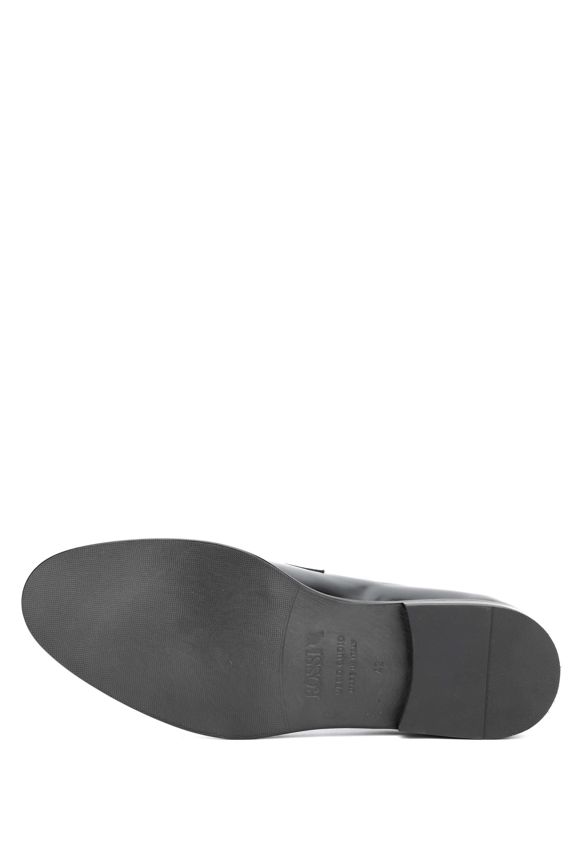 ROSSI Erkek Hakiki Deri Siyah Klasik Ayakkabı