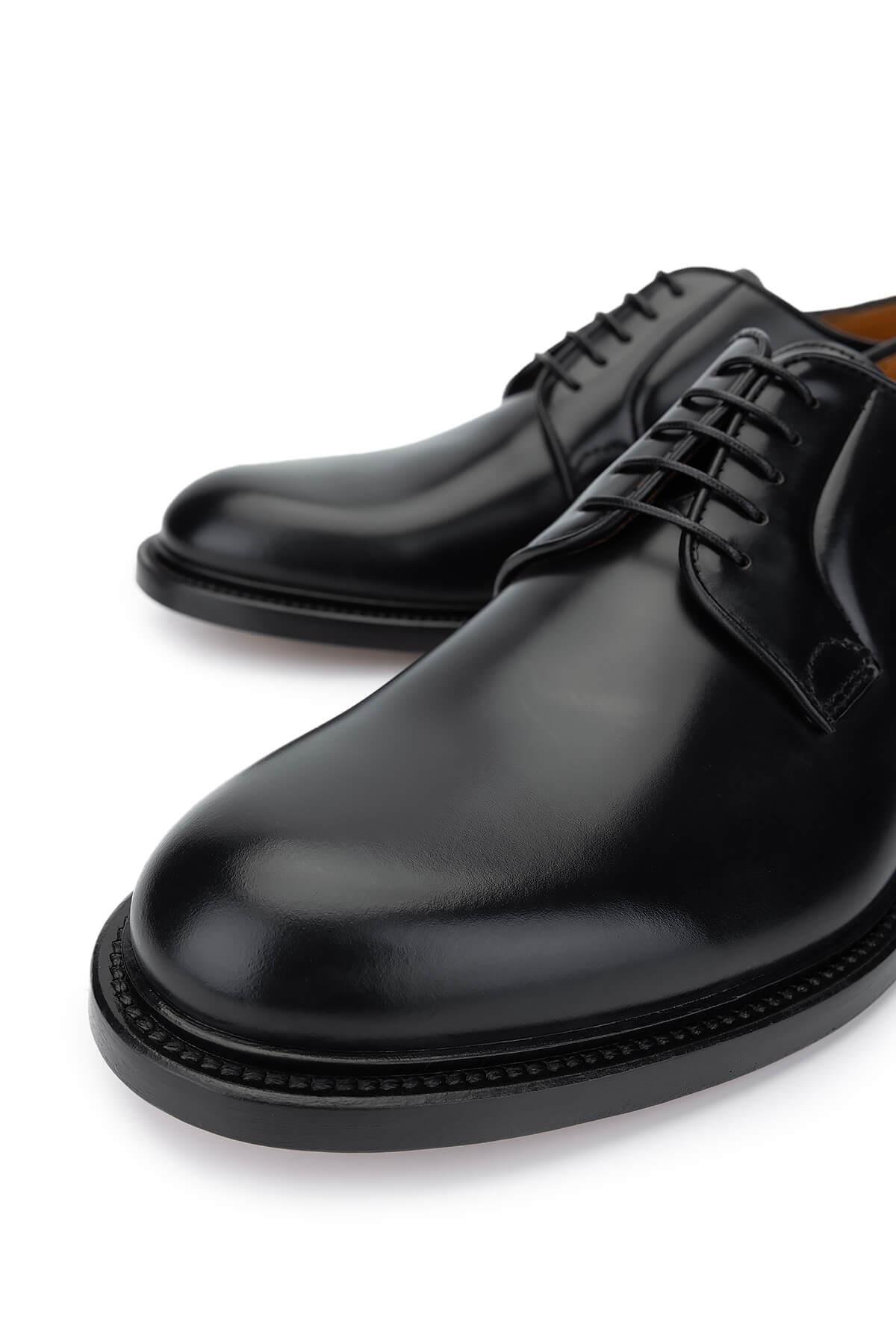 ROSSI Erkek Hakiki Deri Siyah Klasik Ayakkabı