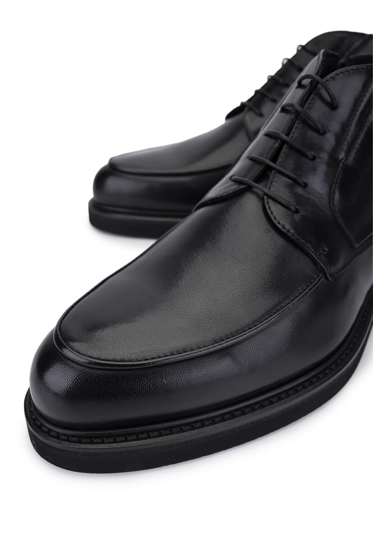 Rossi Erkek Hakiki Deri Siyah Klasik Bot