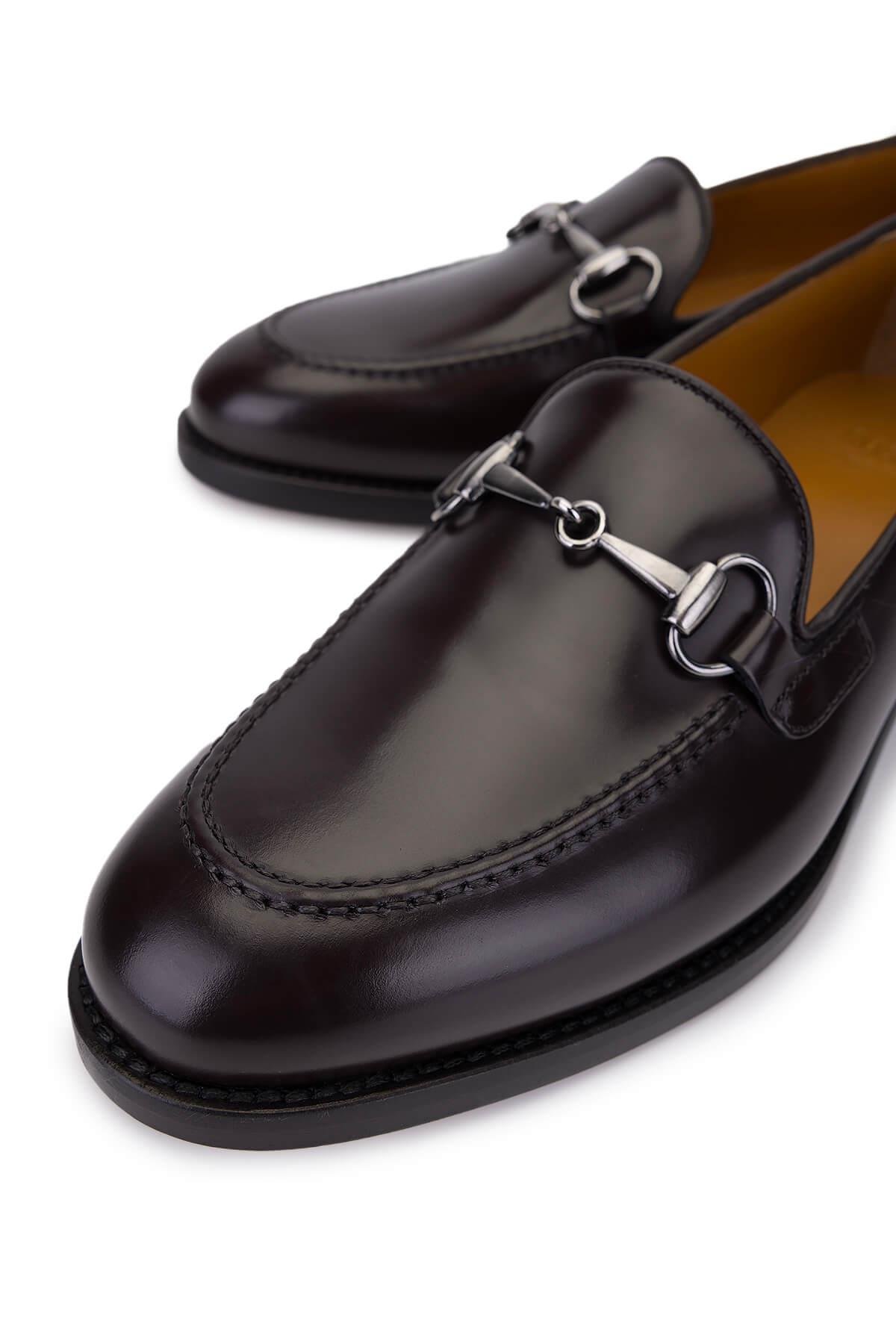 Rossi Kadın Hakiki Deri Kahverengi Loafer Ayakkabı