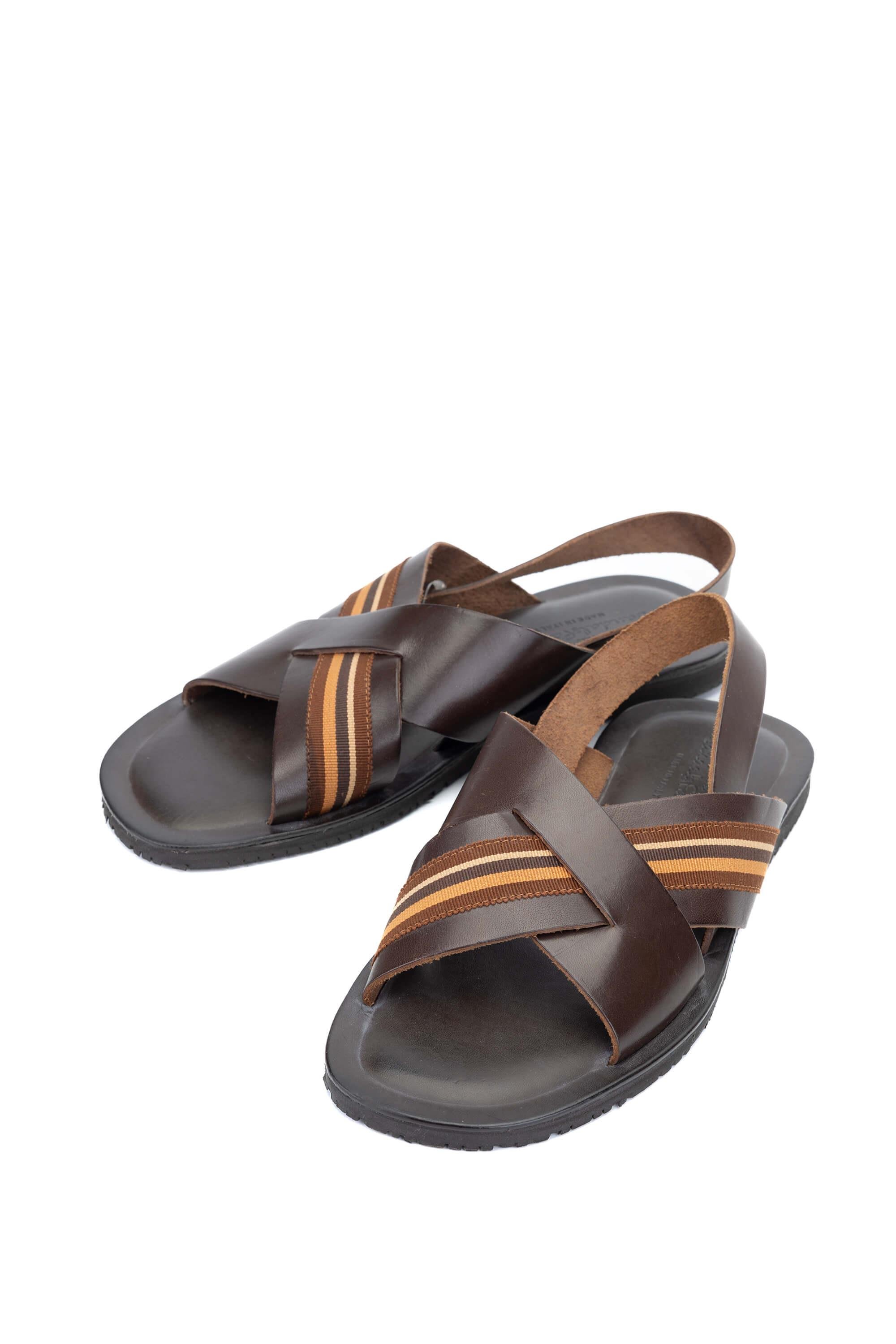 Sandals Factory Erkek Hakiki Deri Sandalet