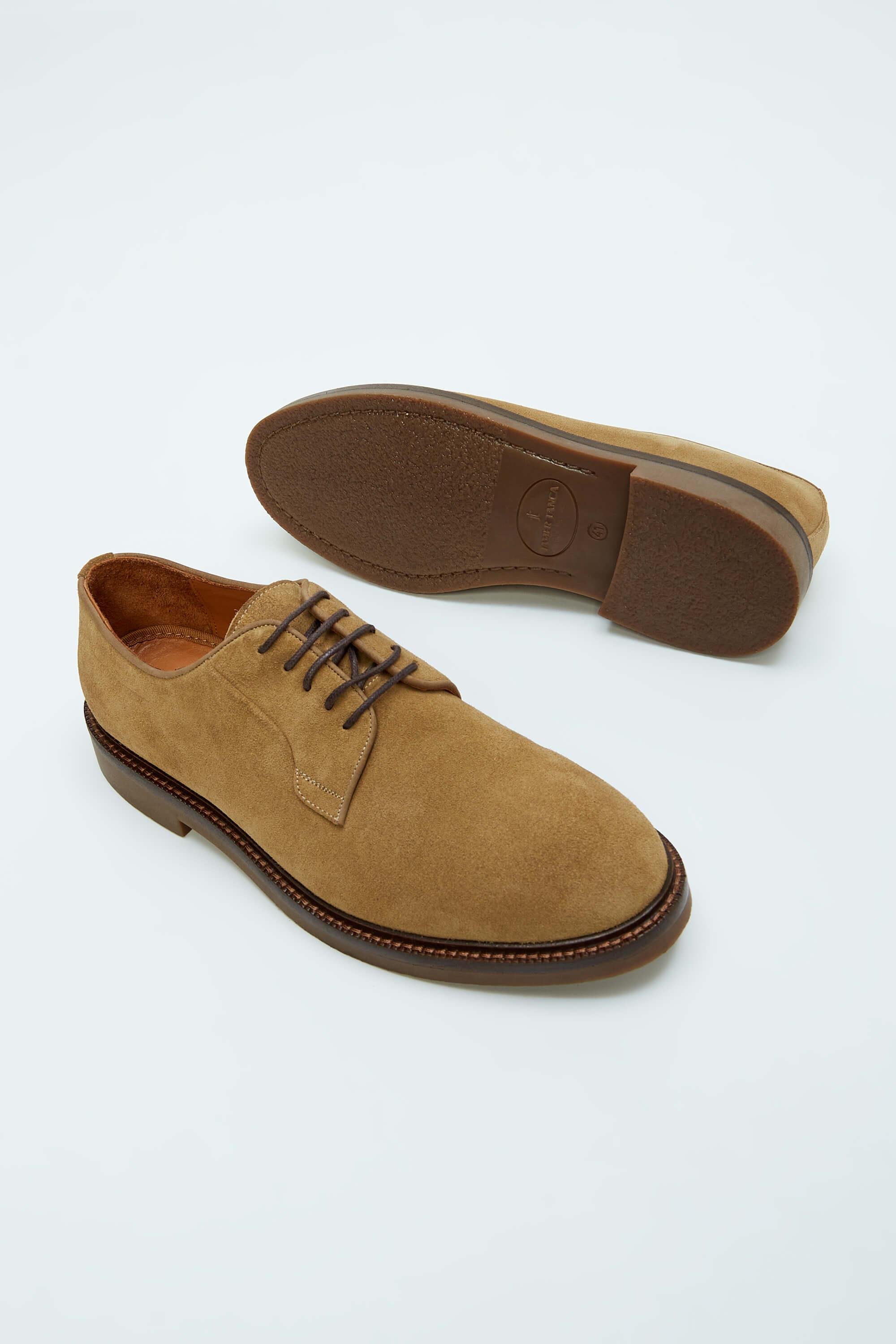 Tamer Tanca Erkek Hakiki Deri Bej Casual Ayakkabı