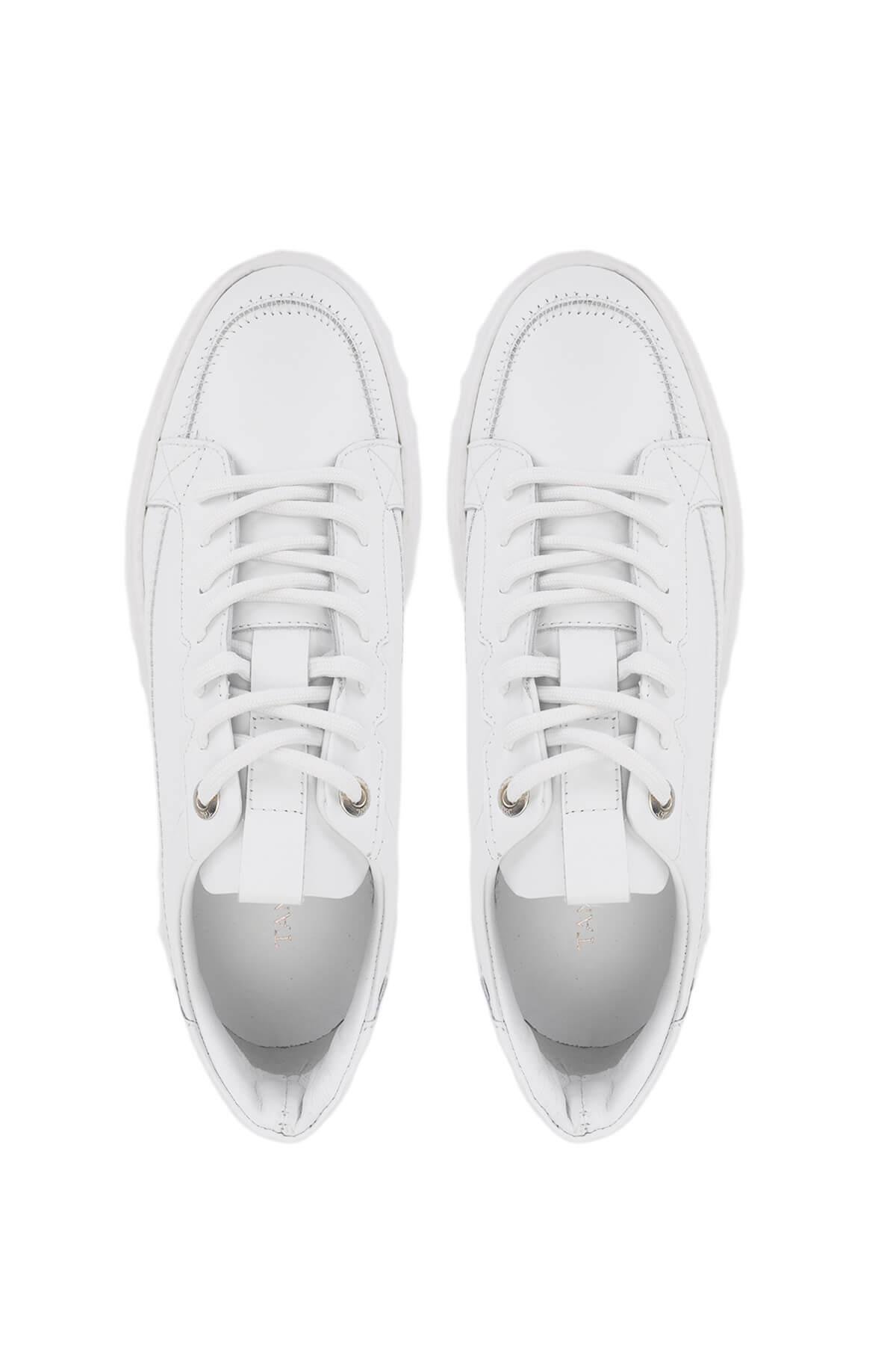 Tamer Tanca Erkek Hakiki Deri Beyaz Sneakers & Spor Ayakkabı