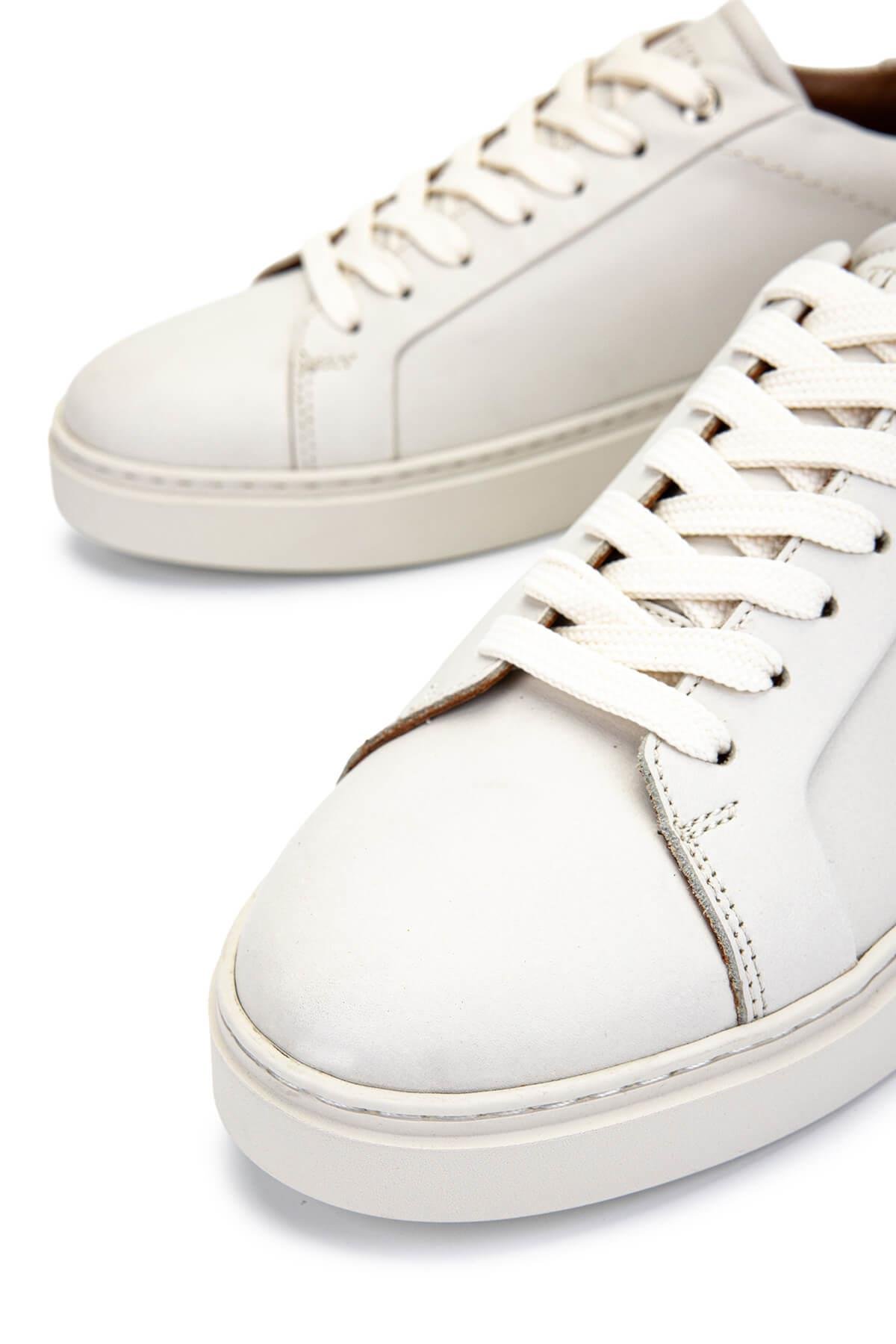 Tamer Tanca Erkek Hakiki Deri Beyaz Sneakers & Spor Ayakkabı