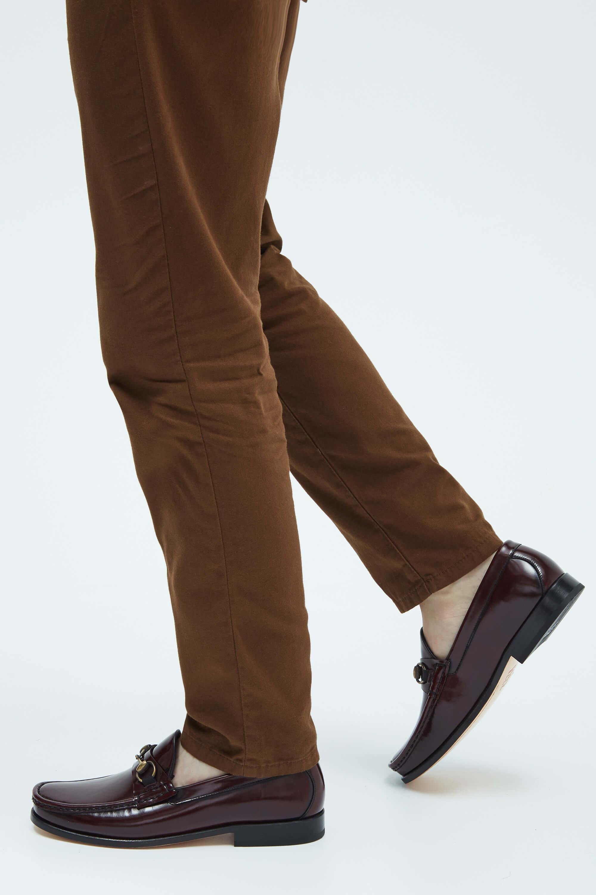 Tamer Tanca Erkek Hakiki Deri Bordo Mokasen & Loafer Ayakkabı