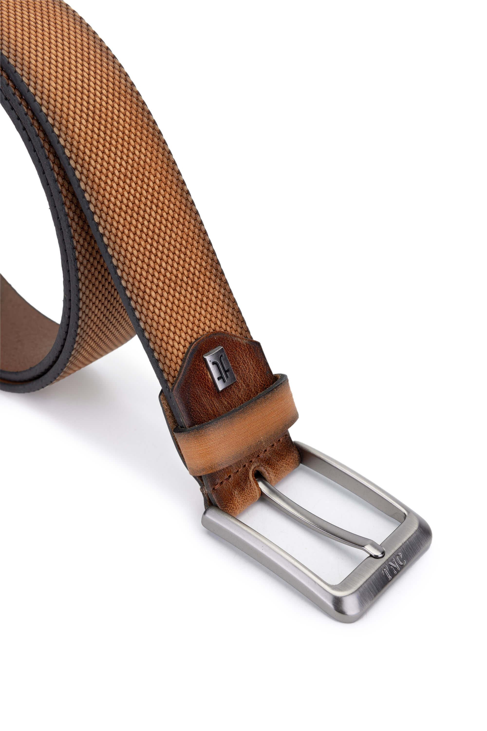 Tamer Tanca Erkek Hakiki Deri Ceviz Klasik Kemer