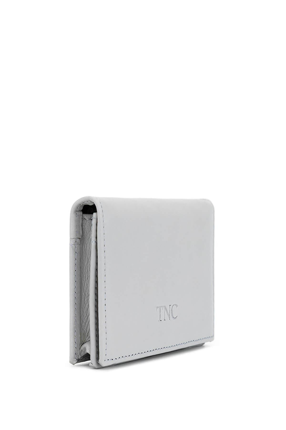 Tamer Tanca Erkek Hakiki Deri Gri Kartlık