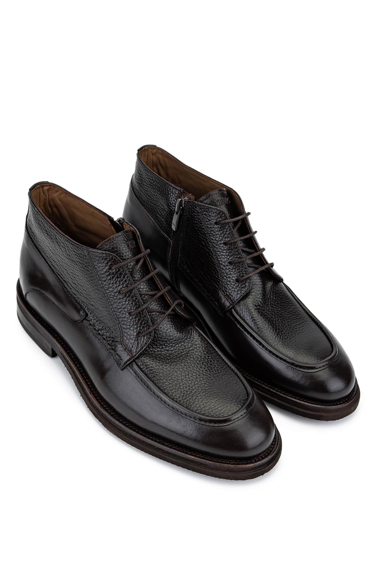 Tamer Tanca Erkek Hakiki Deri Kahverengi Klasik Bot