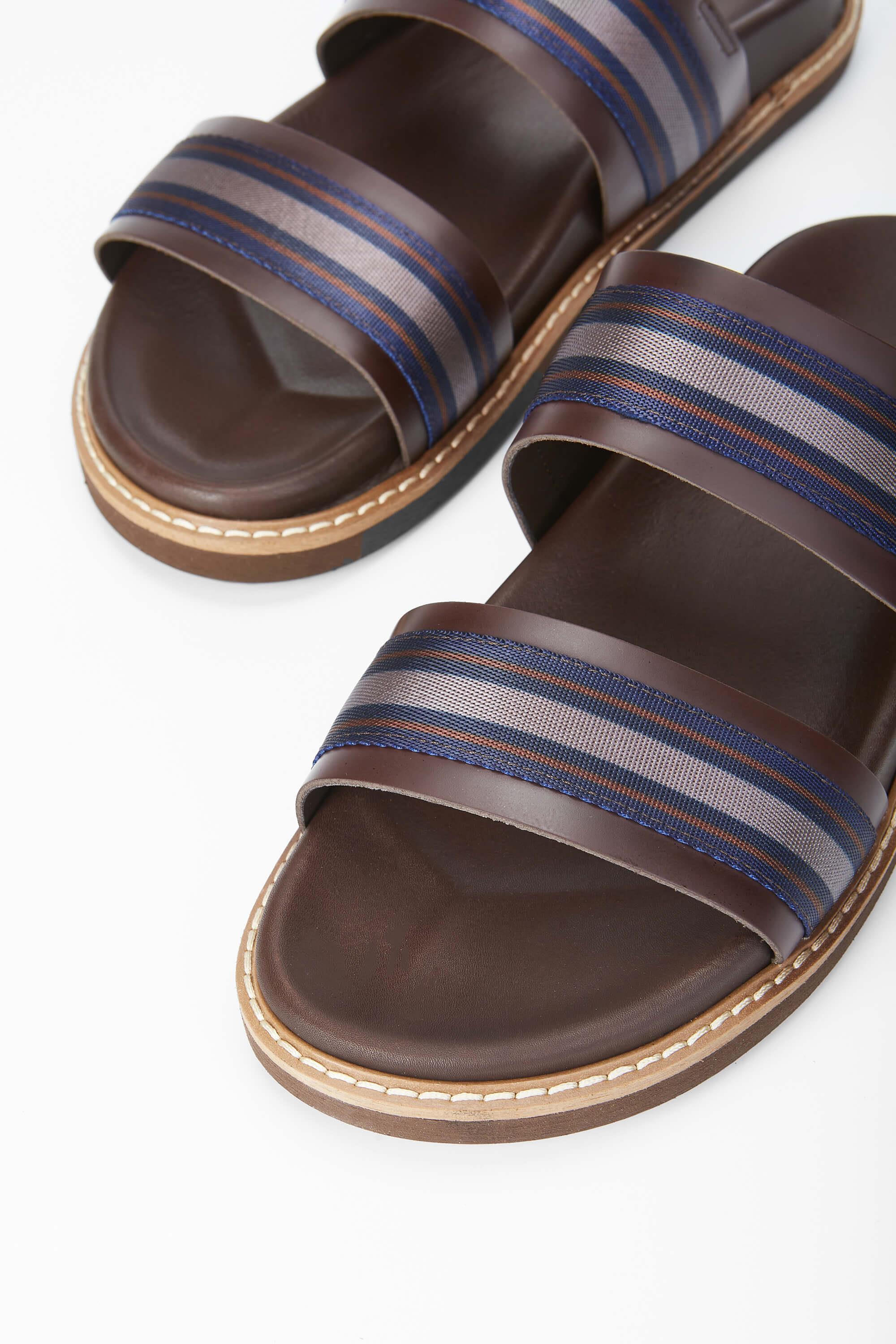 Tamer Tanca Erkek Hakiki Deri Kahverengi Günlük Terlik