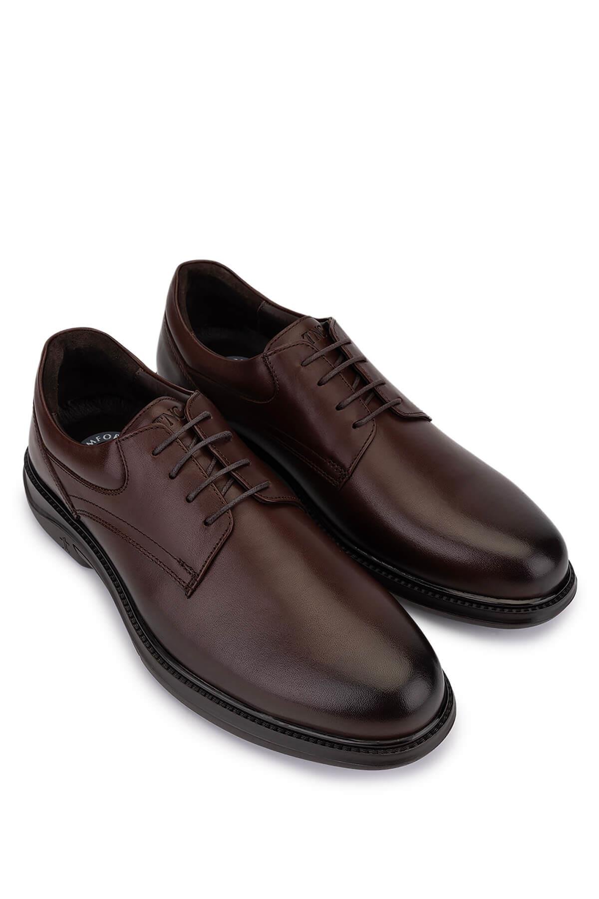 Tamer Tanca Erkek Hakiki Deri Kahverengi Klasik Ayakkabı