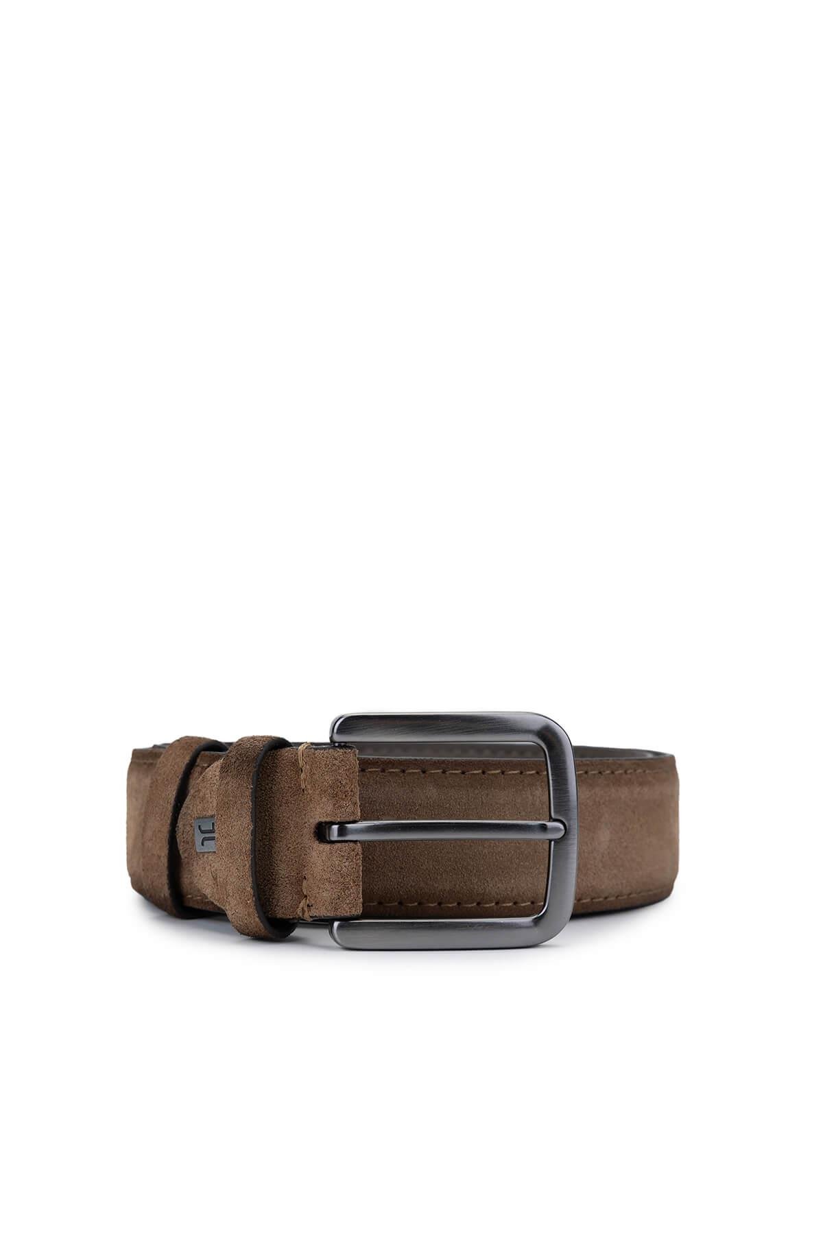 Tamer Tanca Erkek Hakiki Deri Kahverengi Spor Kemer