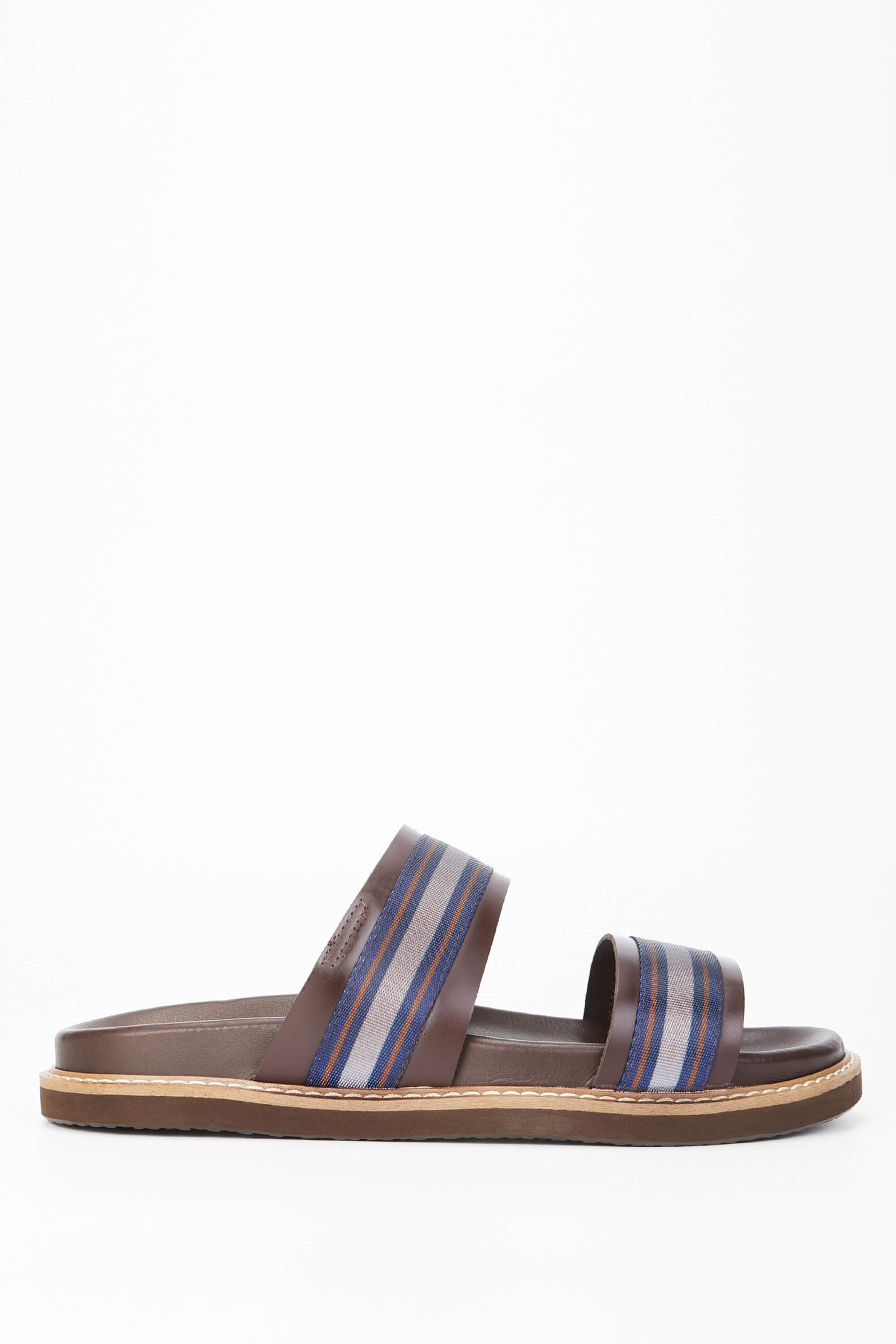 Tamer Tanca Erkek Hakiki Deri Kahverengi Günlük Terlik