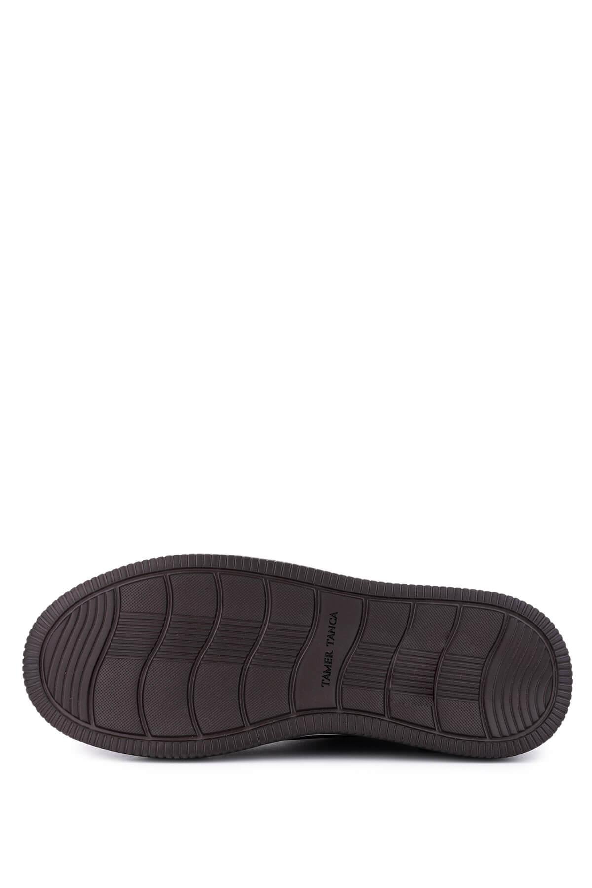 Tamer Tanca Erkek Hakiki Deri Kahverengi Sneakers & Spor Ayakkabı
