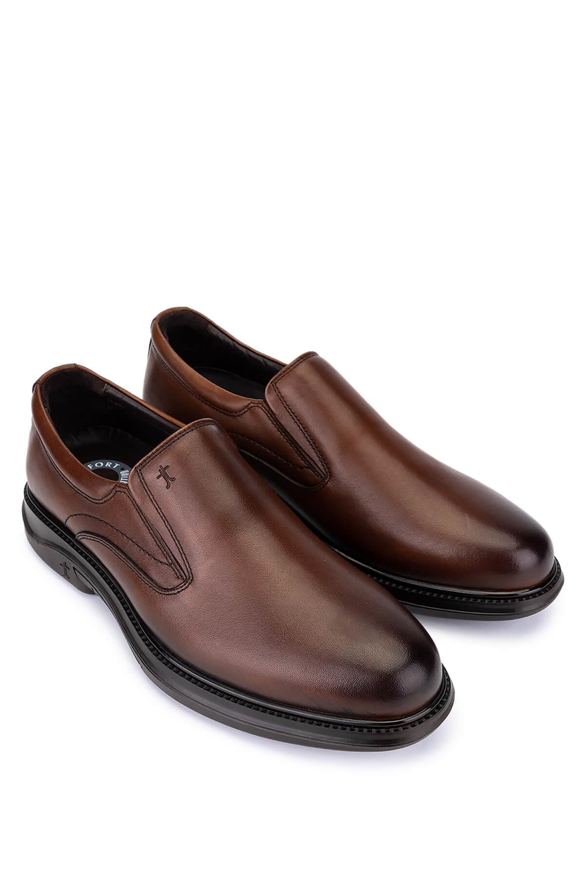 Tamer Tanca Erkek Hakiki Deri Kahverengi Casual Ayakkabı