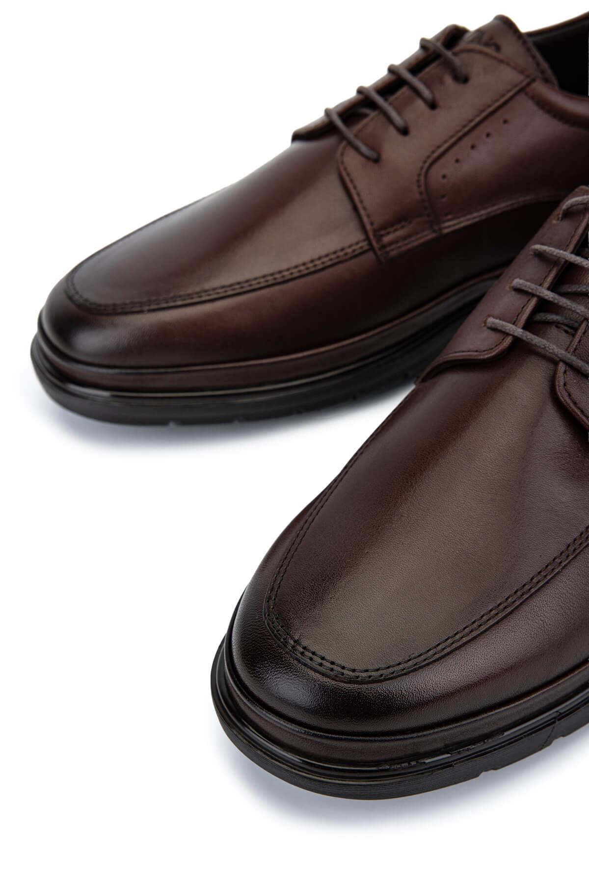 Tamer Tanca Erkek Hakiki Deri Kahverengi Klasik Ayakkabı