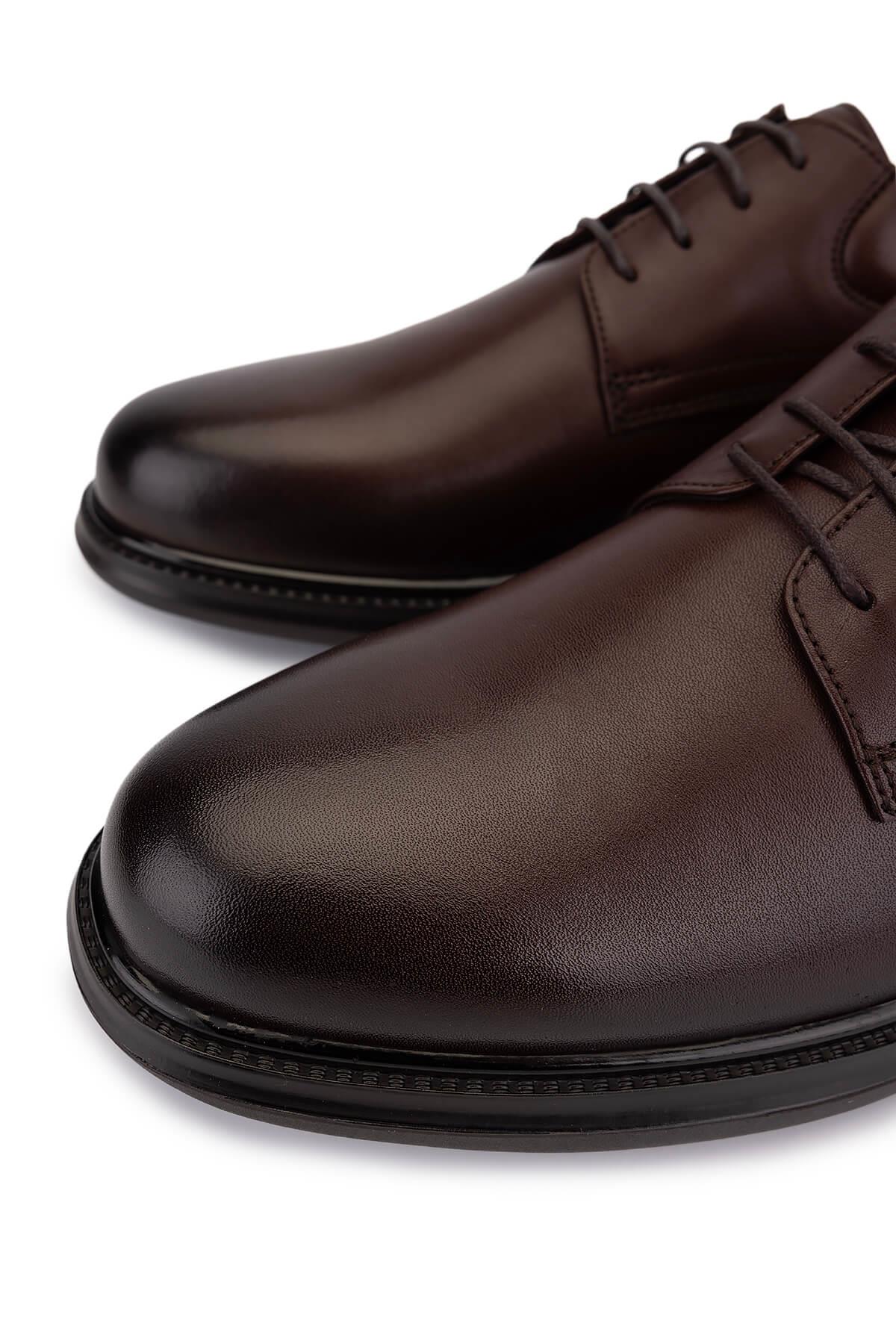 Tamer Tanca Erkek Hakiki Deri Kahverengi Klasik Ayakkabı