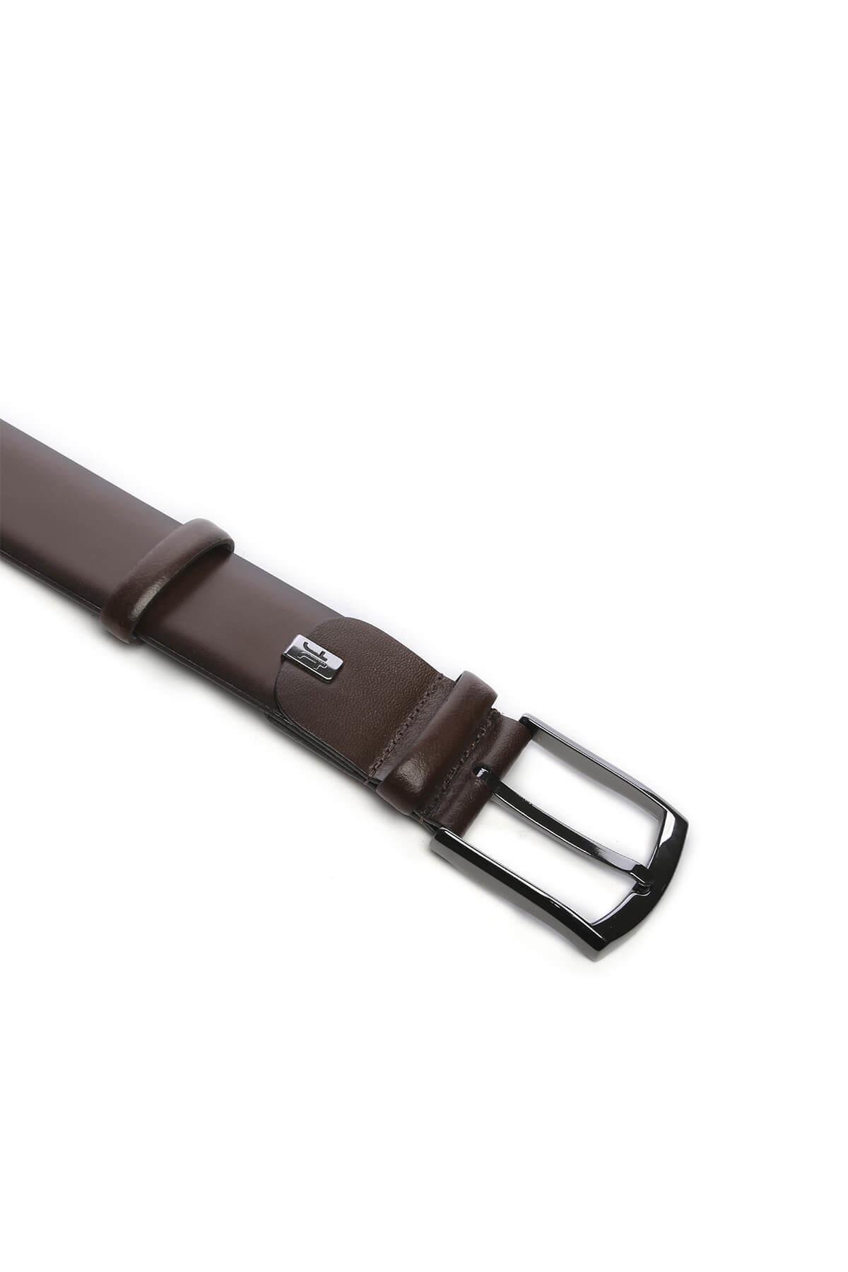 Tamer Tanca Erkek Hakiki Deri Kahverengi Kemer