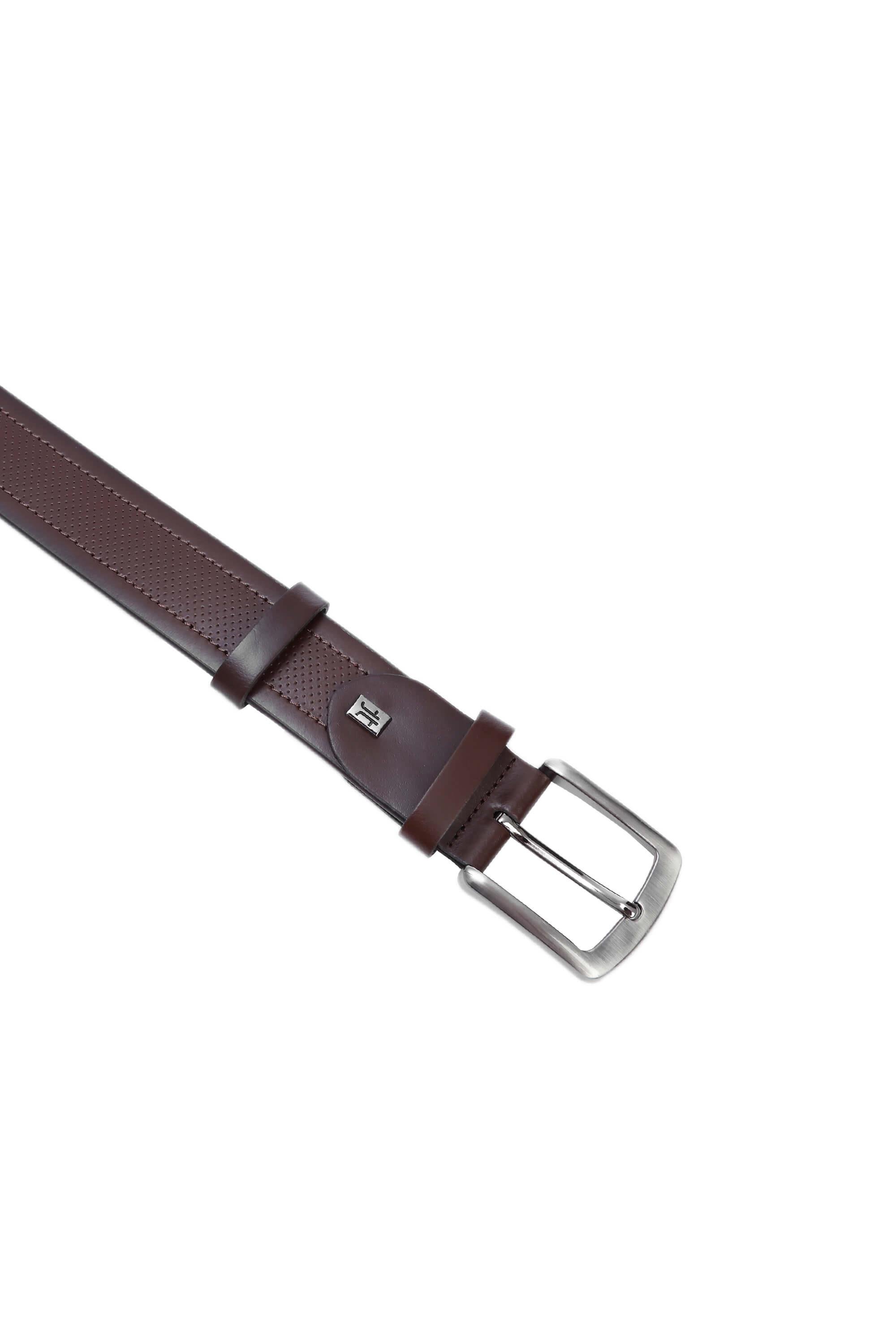 Tamer Tanca Erkek Hakiki Deri Kahverengi Spor Kemer