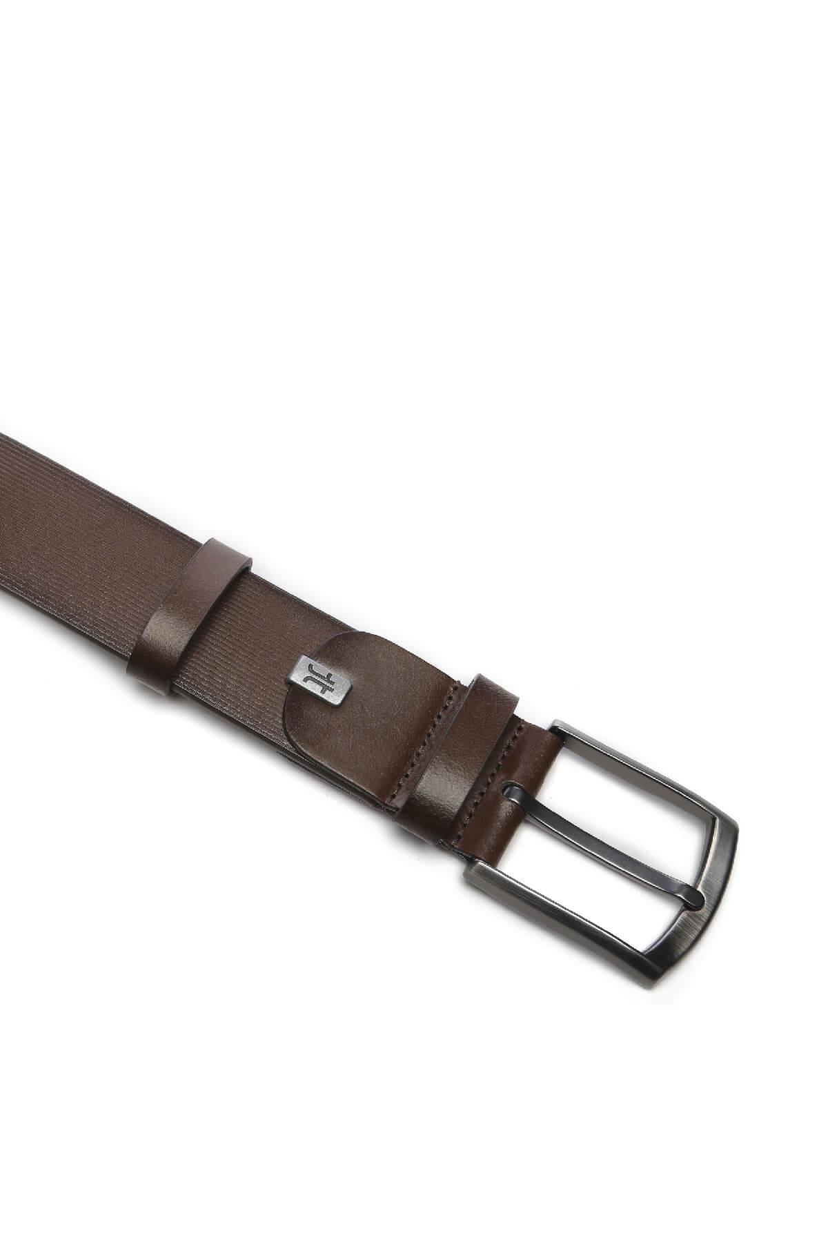 Tamer Tanca Erkek Hakiki Deri Kahverengi Kemer