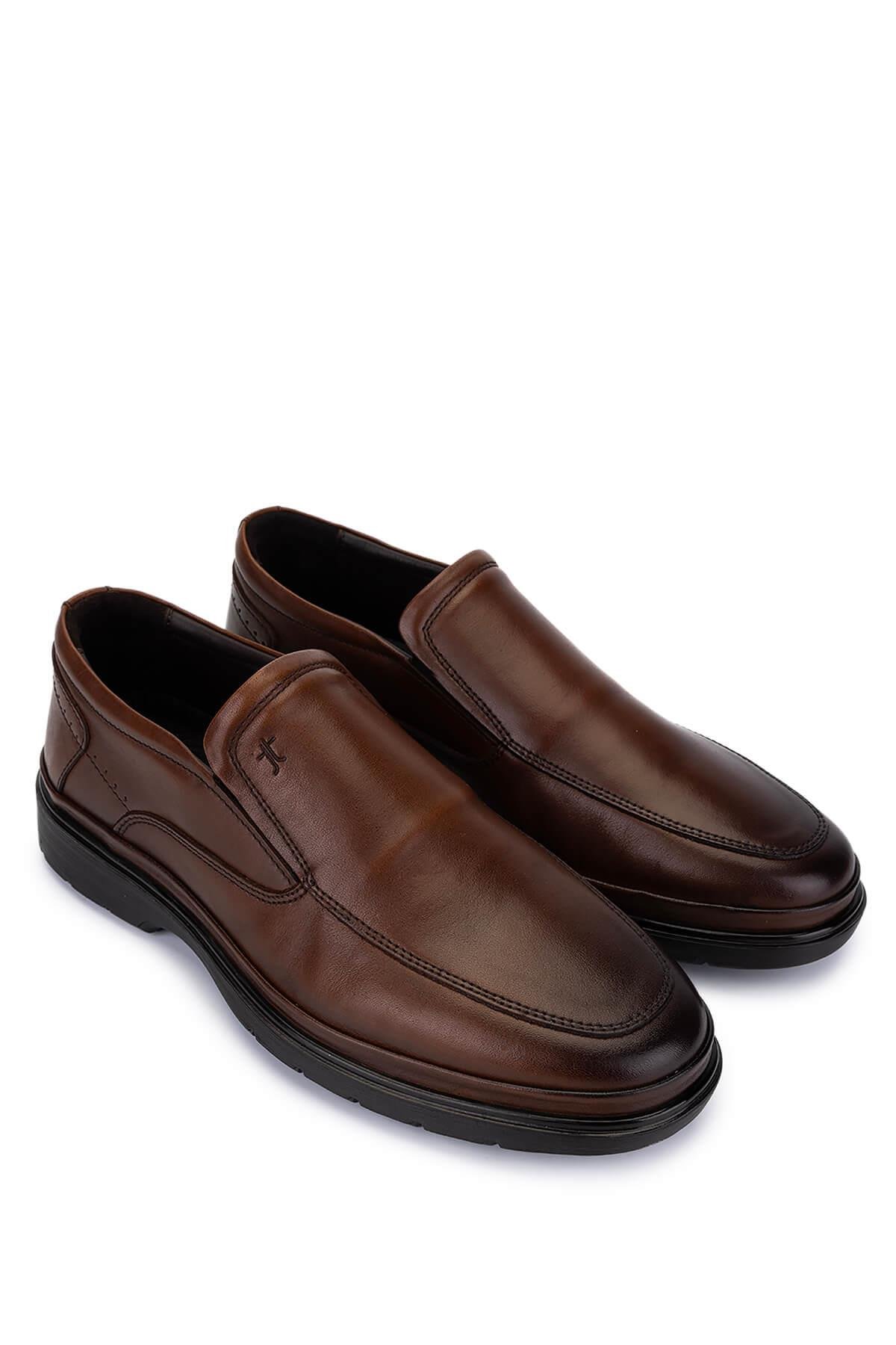 Tamer Tanca Erkek Hakiki Deri Kahverengi Casual Ayakkabı