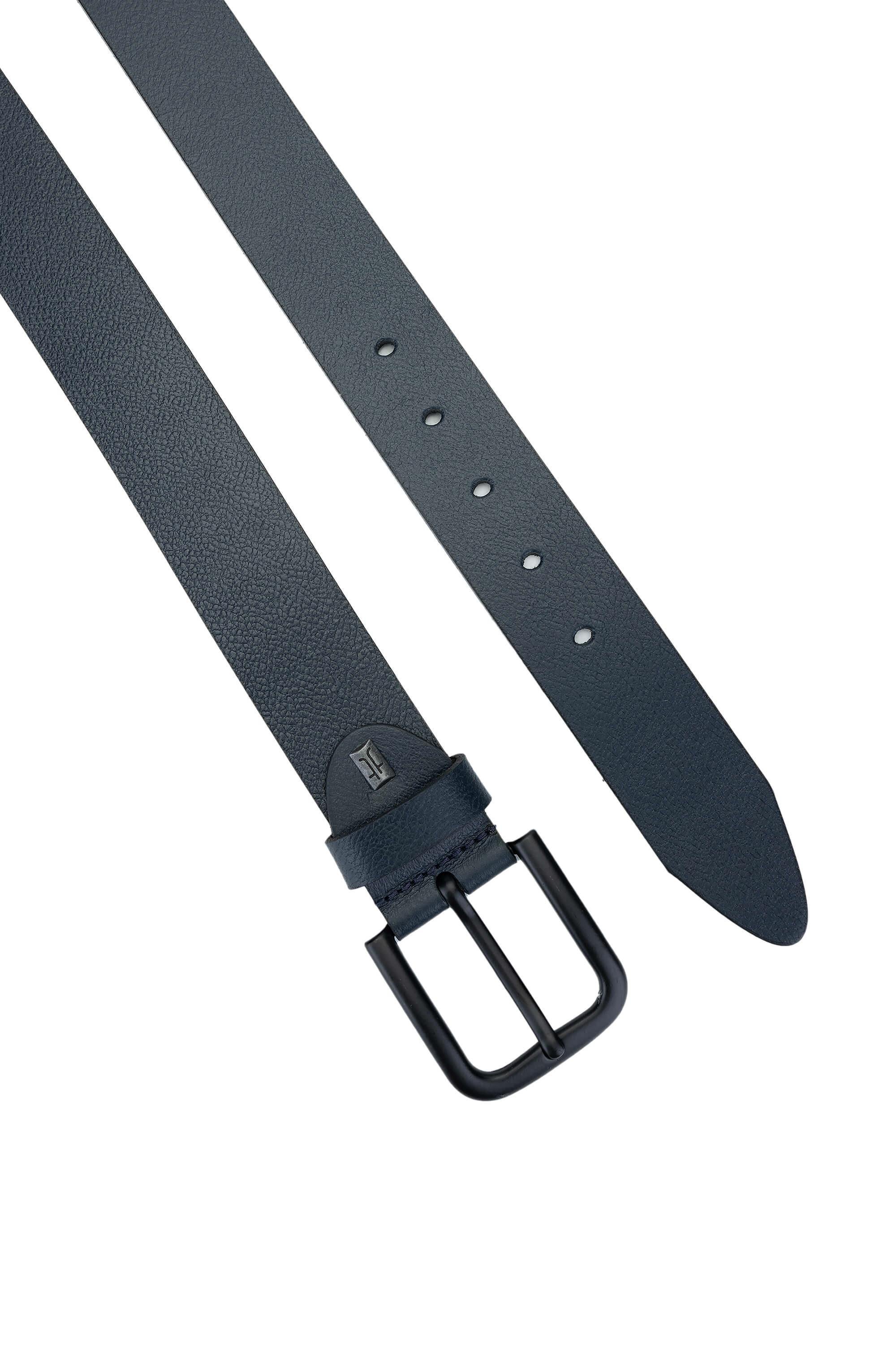 Tamer Tanca Erkek Hakiki Deri Lacivert Kemer