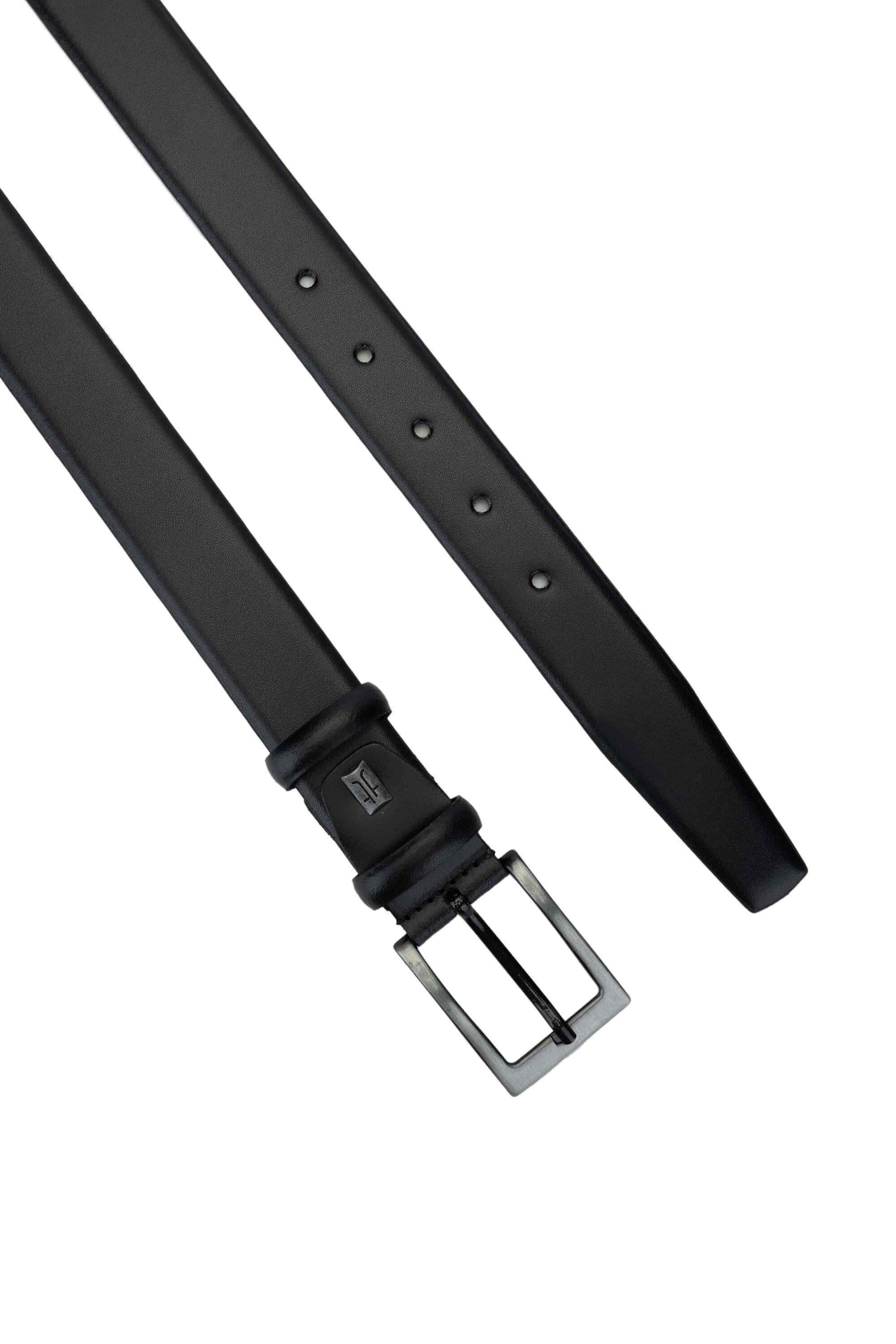 Tamer Tanca Erkek Hakiki Deri Siyah Açma Klasik Kemer