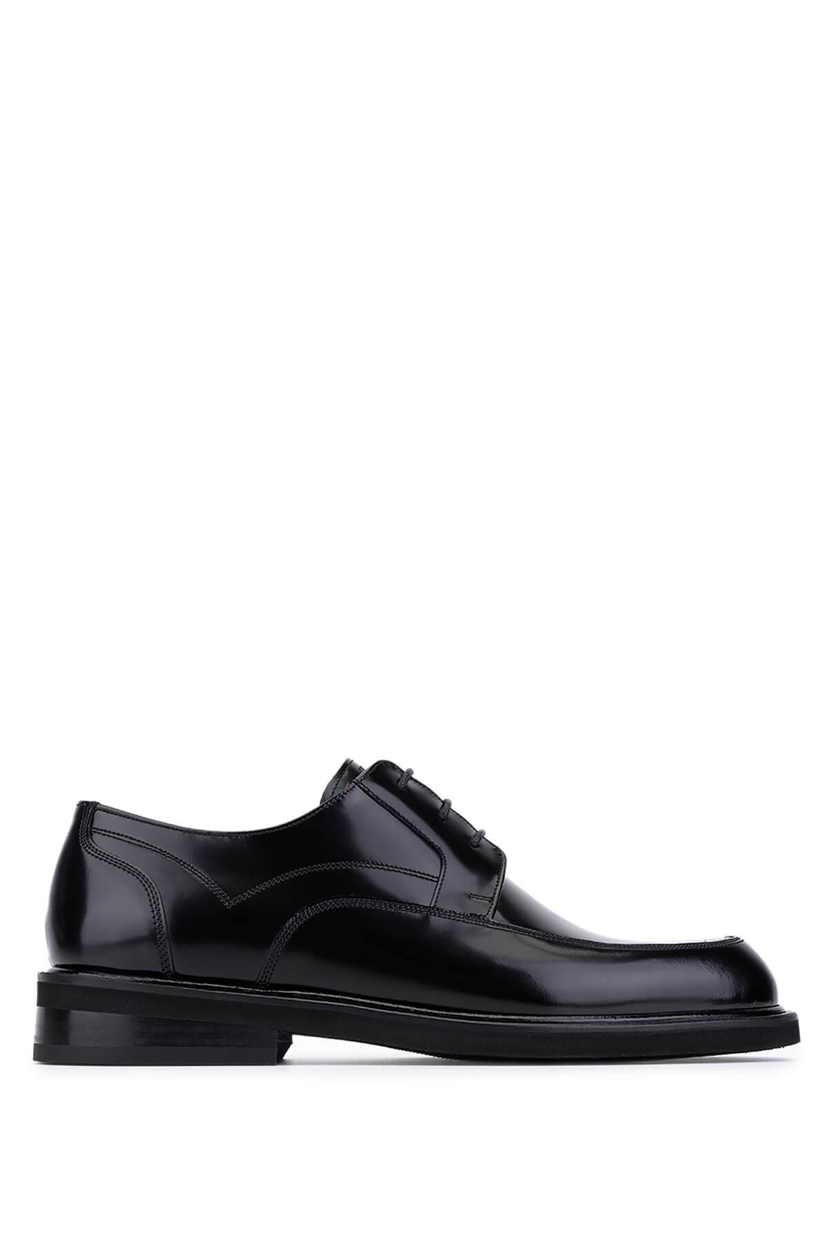 Tamer Tanca Erkek Hakiki Deri Siyah Açma Klasik Ayakkabı