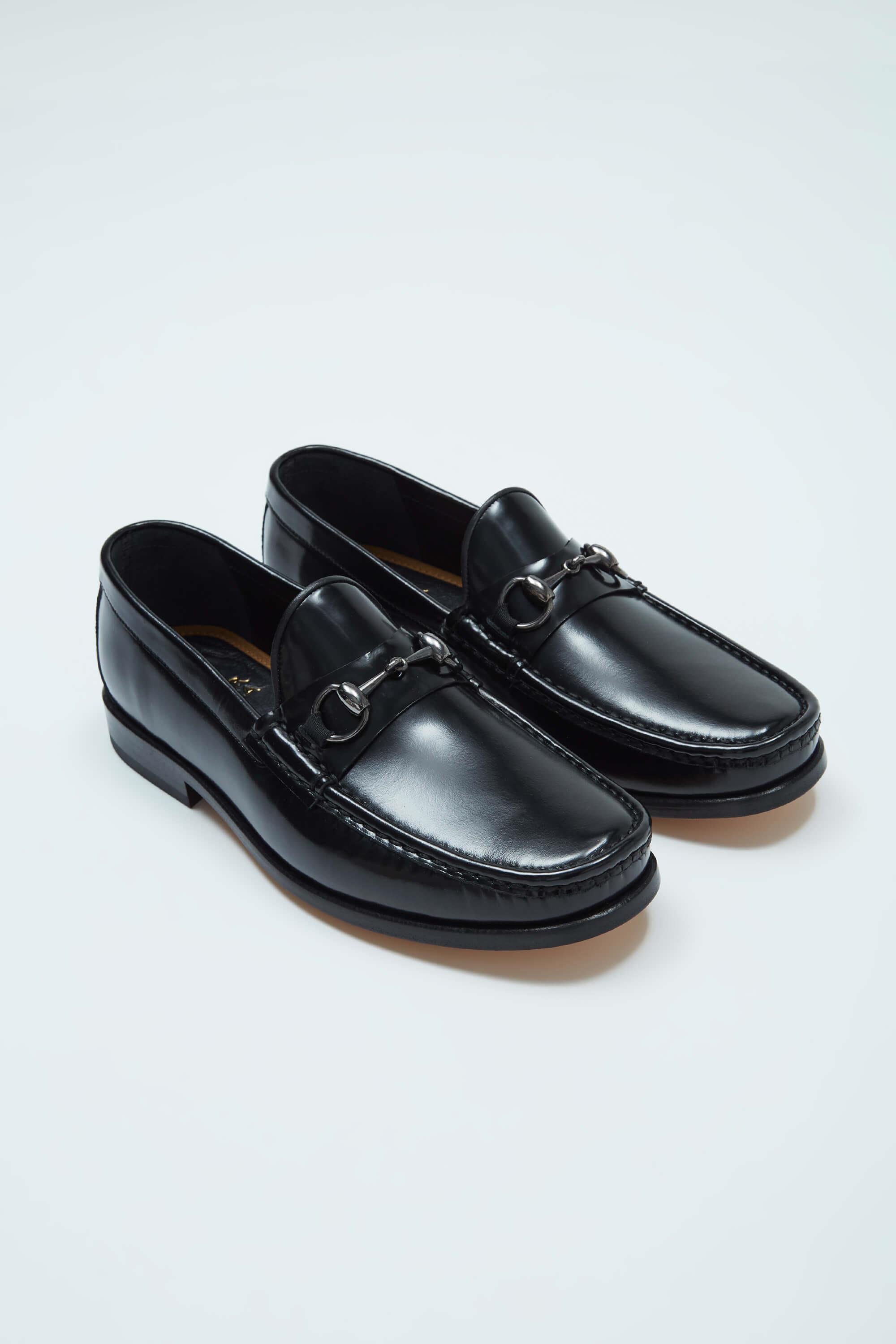 Tamer Tanca Erkek Hakiki Deri Siyah Açma Mokasen & Loafer Ayakkabı