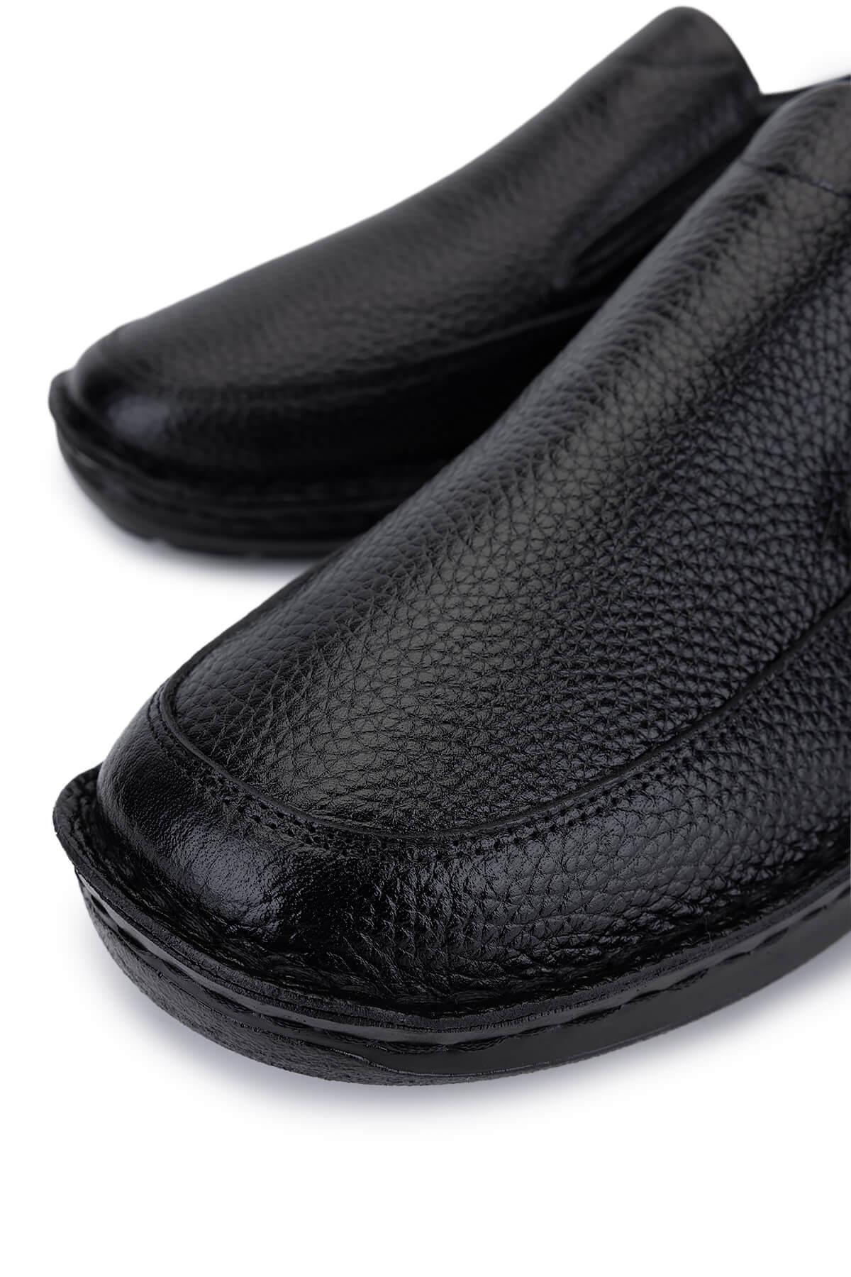 Tamer Tanca Erkek Hakiki Deri Siyah Casual Ayakkabı