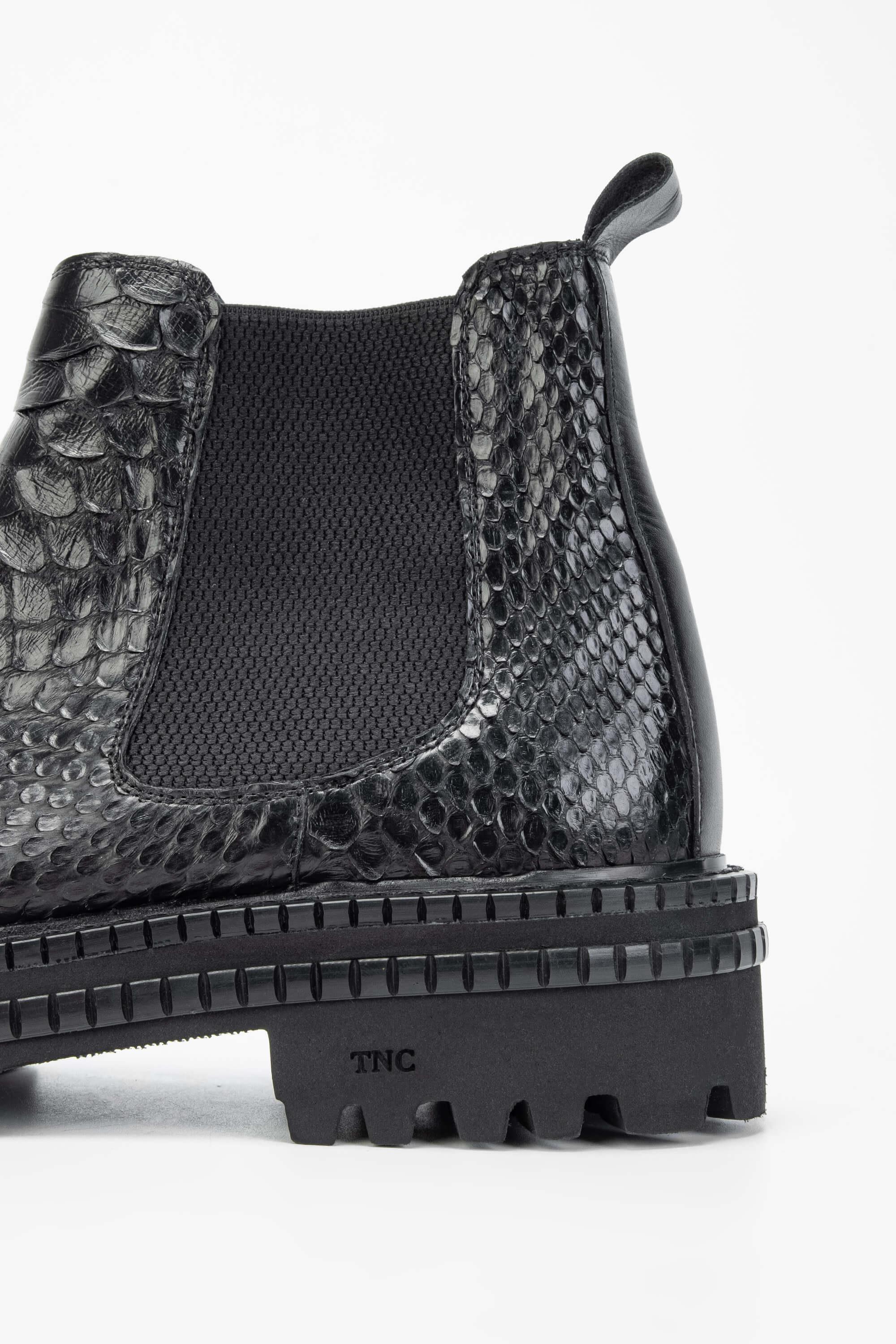 Tamer Tanca Erkek Hakiki Deri Siyah Casual Bot