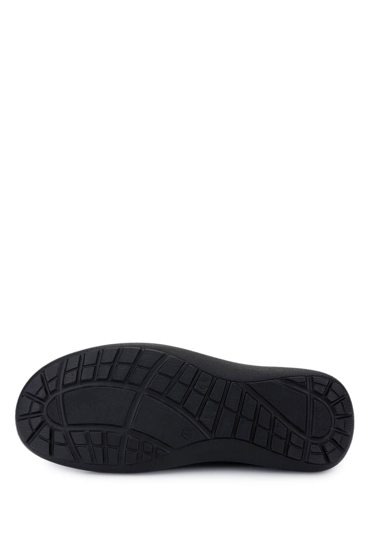 Tamer Tanca Erkek Hakiki Deri Siyah Casual Ayakkabı