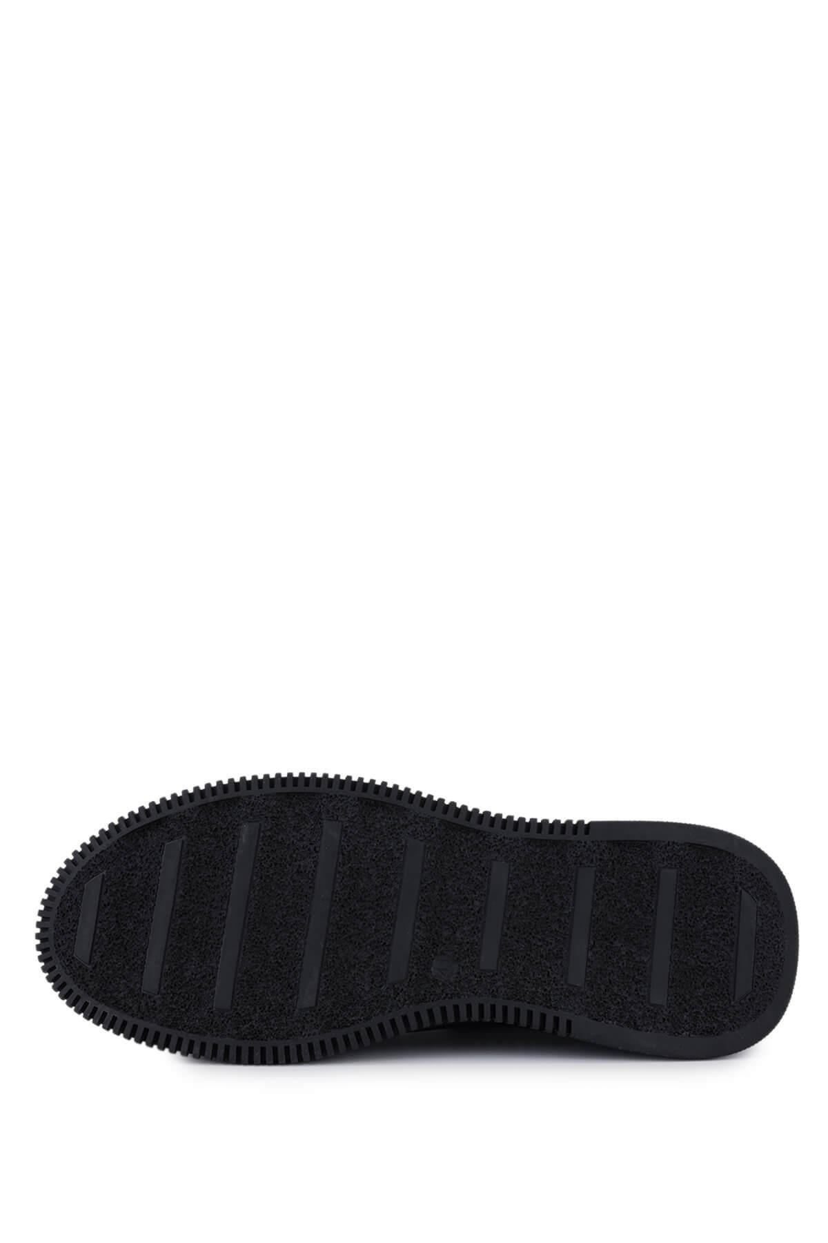 Tamer Tanca Erkek Hakiki Deri Siyah Casual Ayakkabı