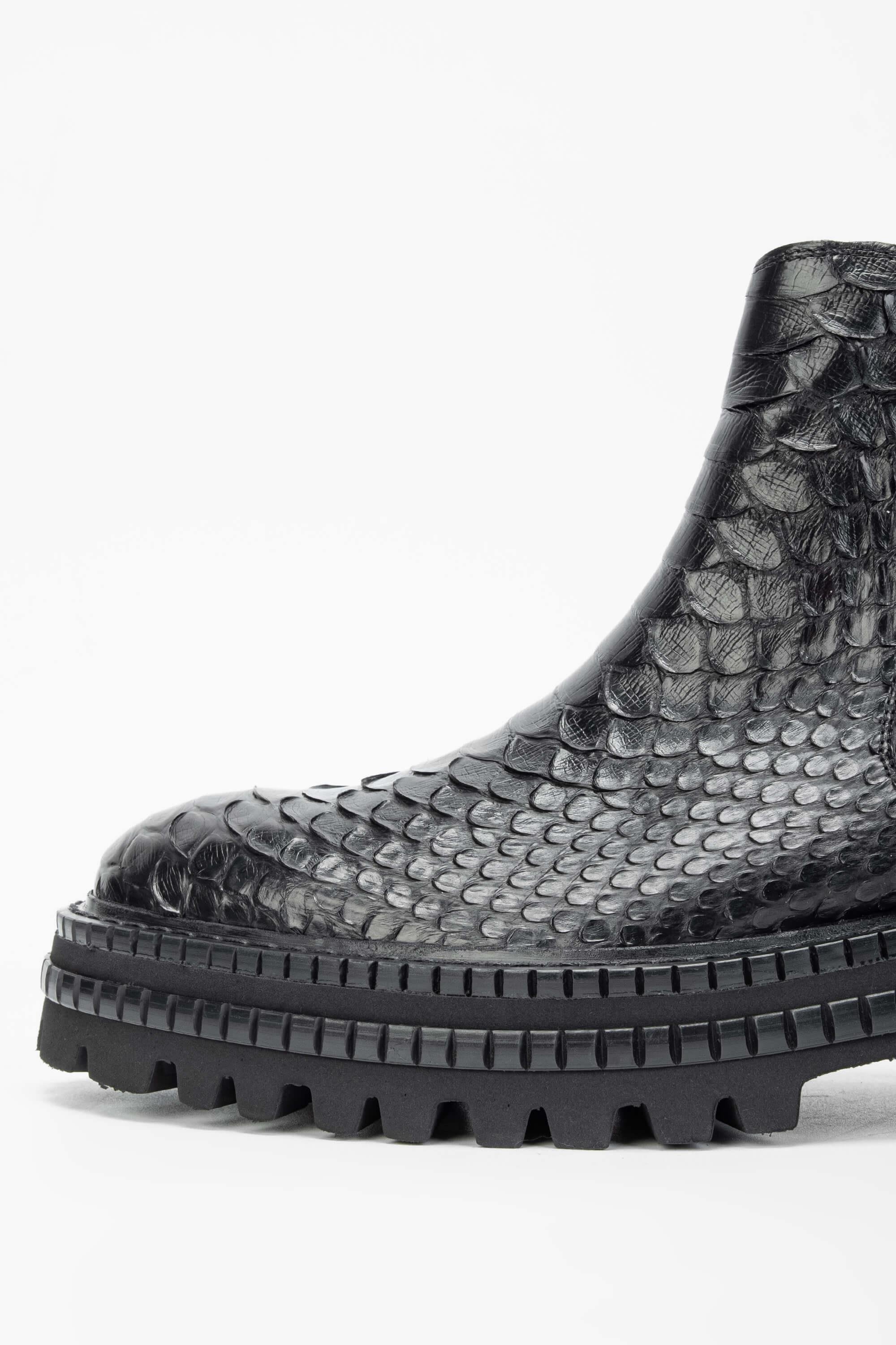 Tamer Tanca Erkek Hakiki Deri Siyah Casual Bot