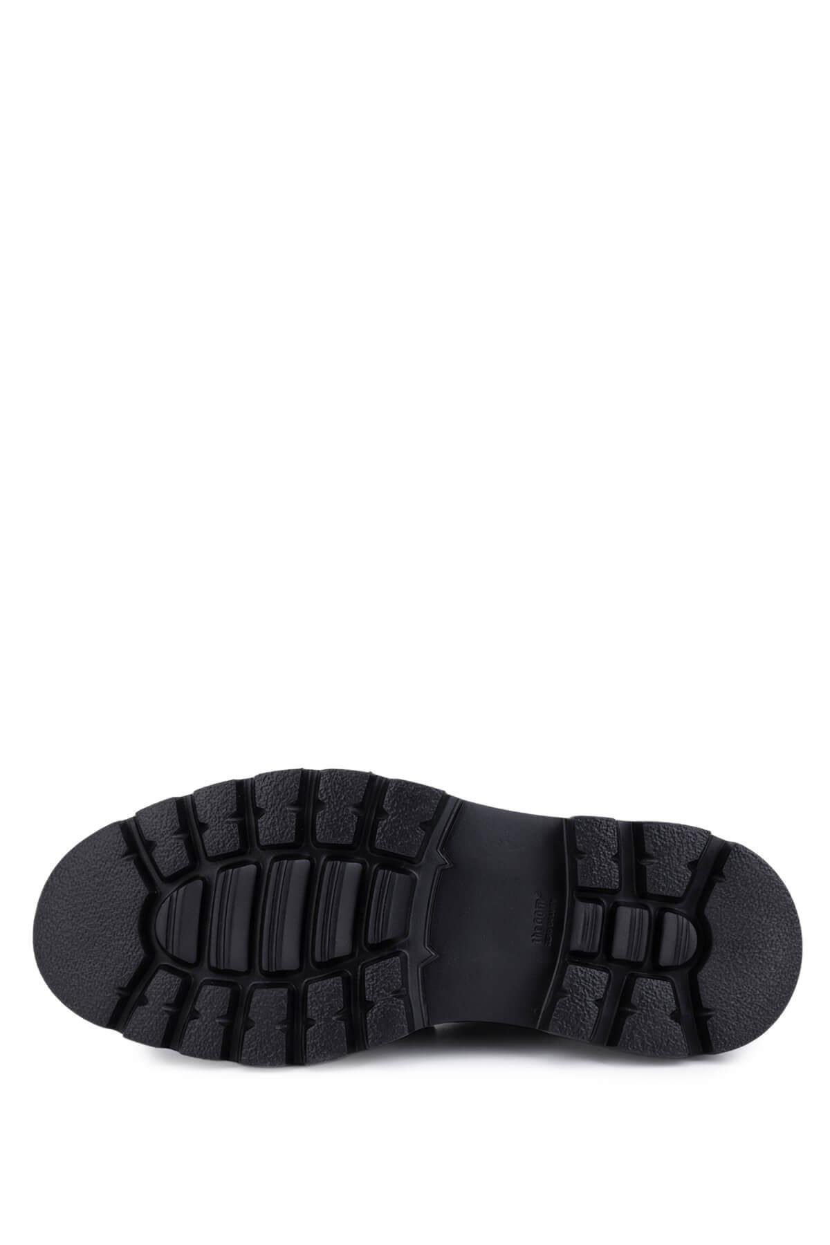 Tamer Tanca Erkek Hakiki Deri Siyah Casual Bot