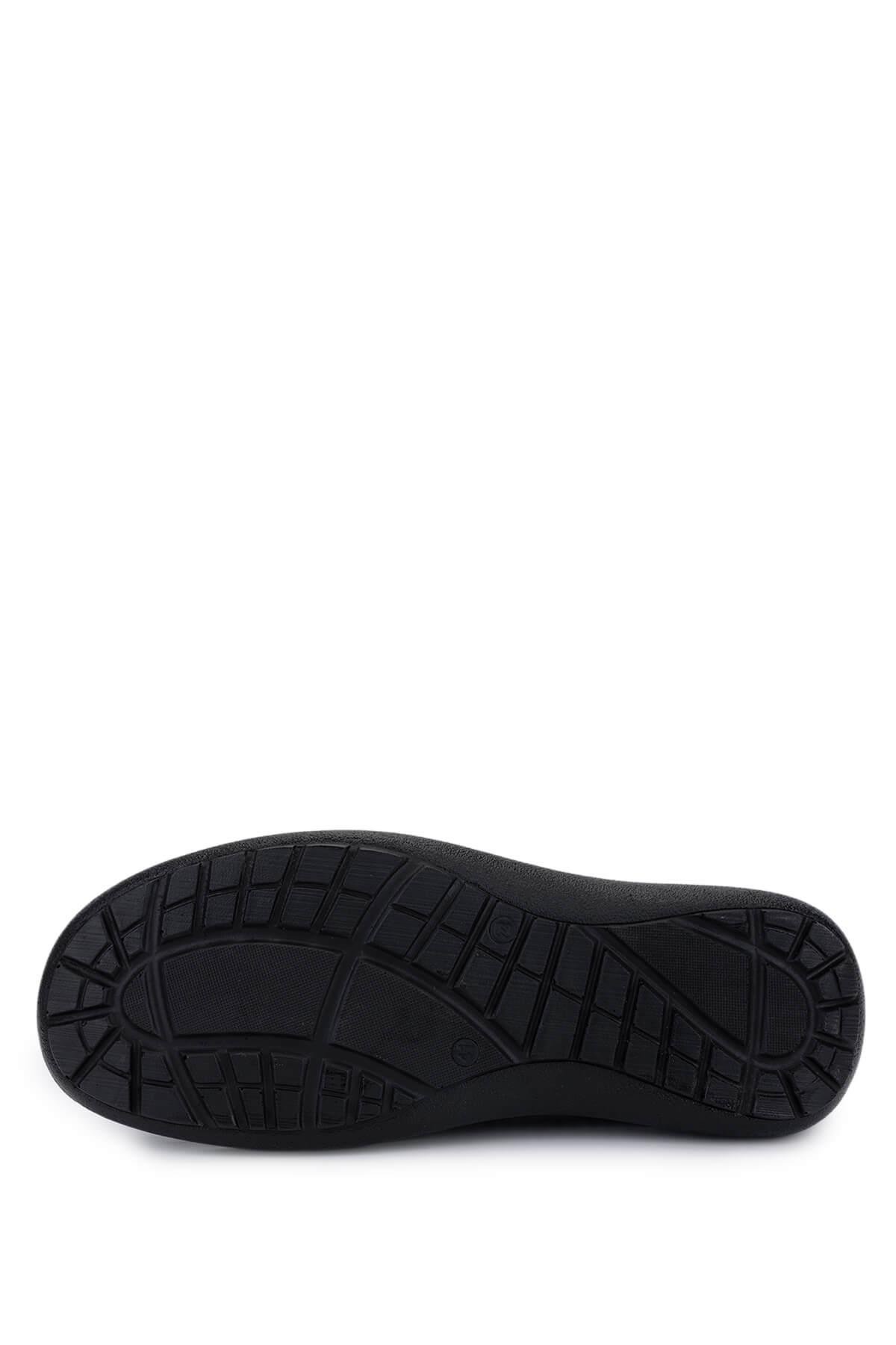 Tamer Tanca Erkek Hakiki Deri Siyah Casual Ayakkabı