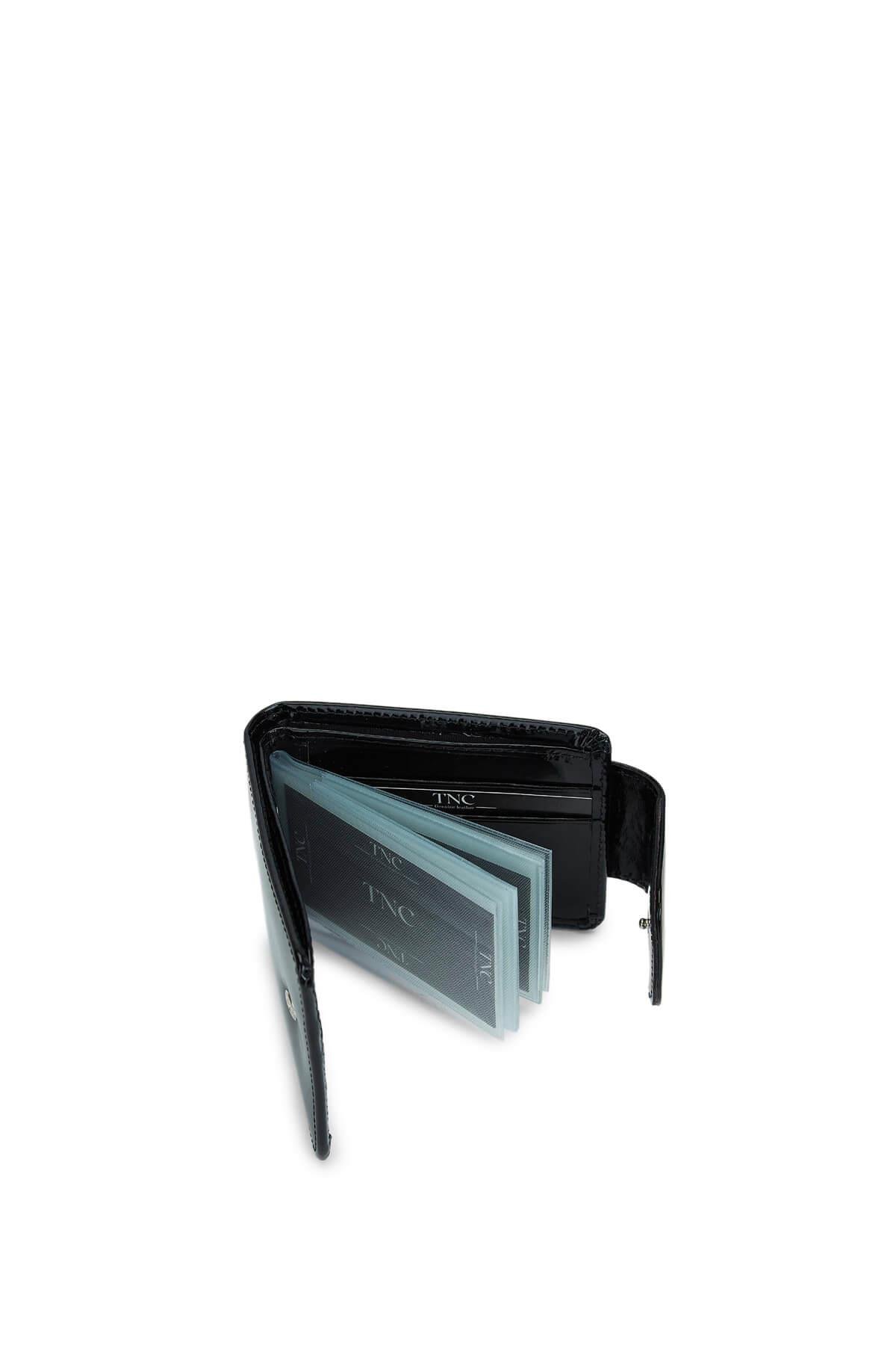 Tamer Tanca Erkek Hakiki Deri Siyah Cüzdan Cuzdan