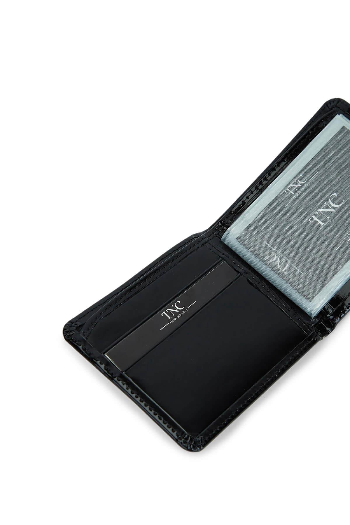 Tamer Tanca Erkek Hakiki Deri Siyah Cüzdan Cuzdan