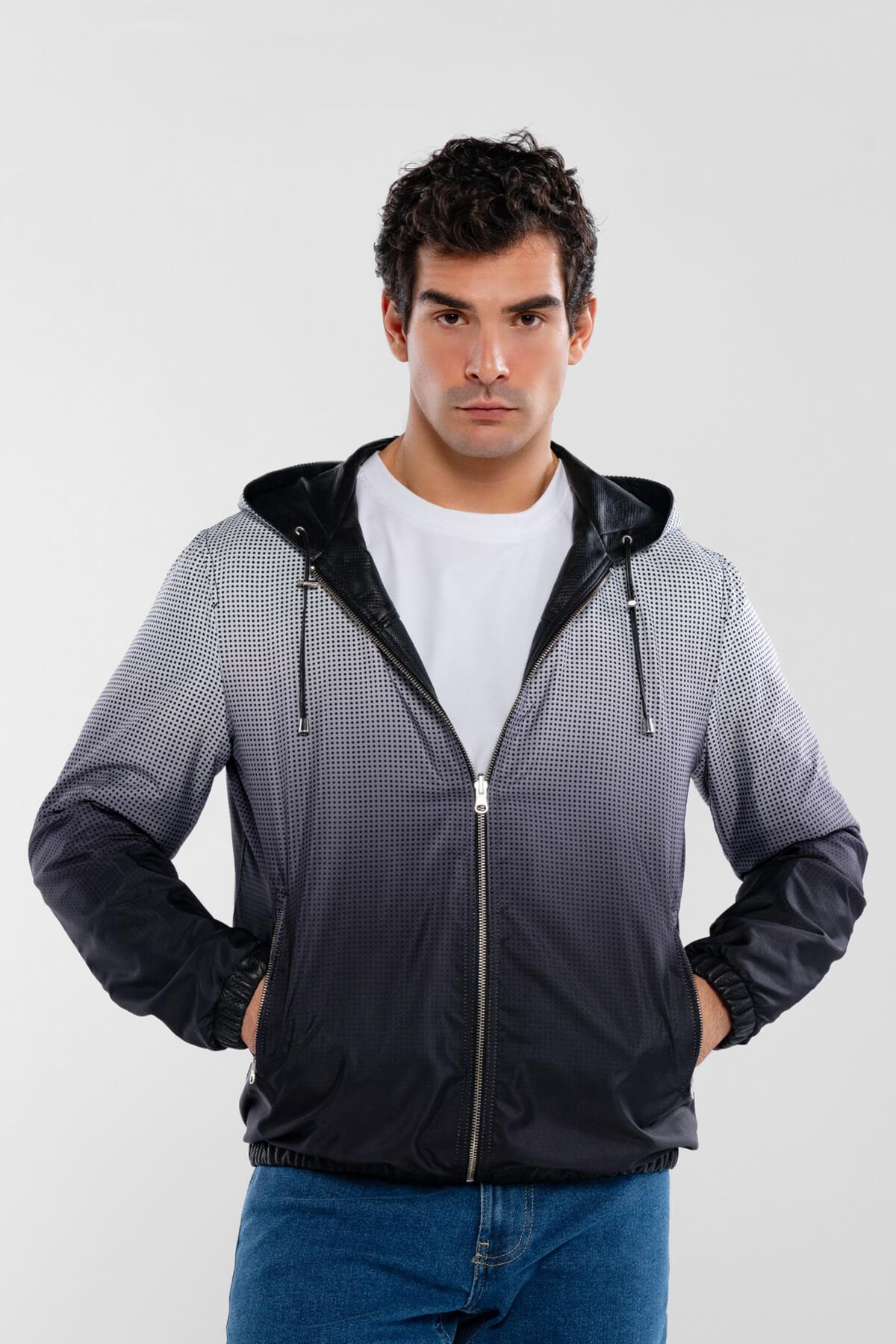 Tamer Tanca Erkek Hakiki Deri Siyah Deri Mont