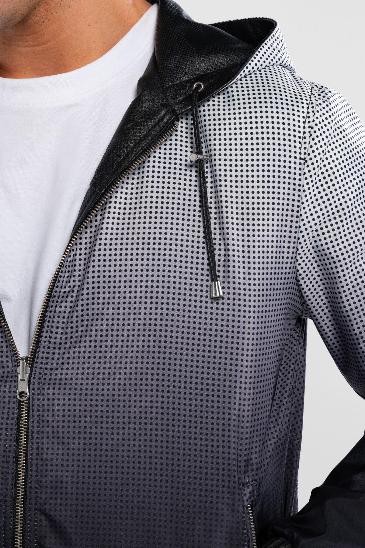 Tamer Tanca Erkek Hakiki Deri Siyah Deri Mont